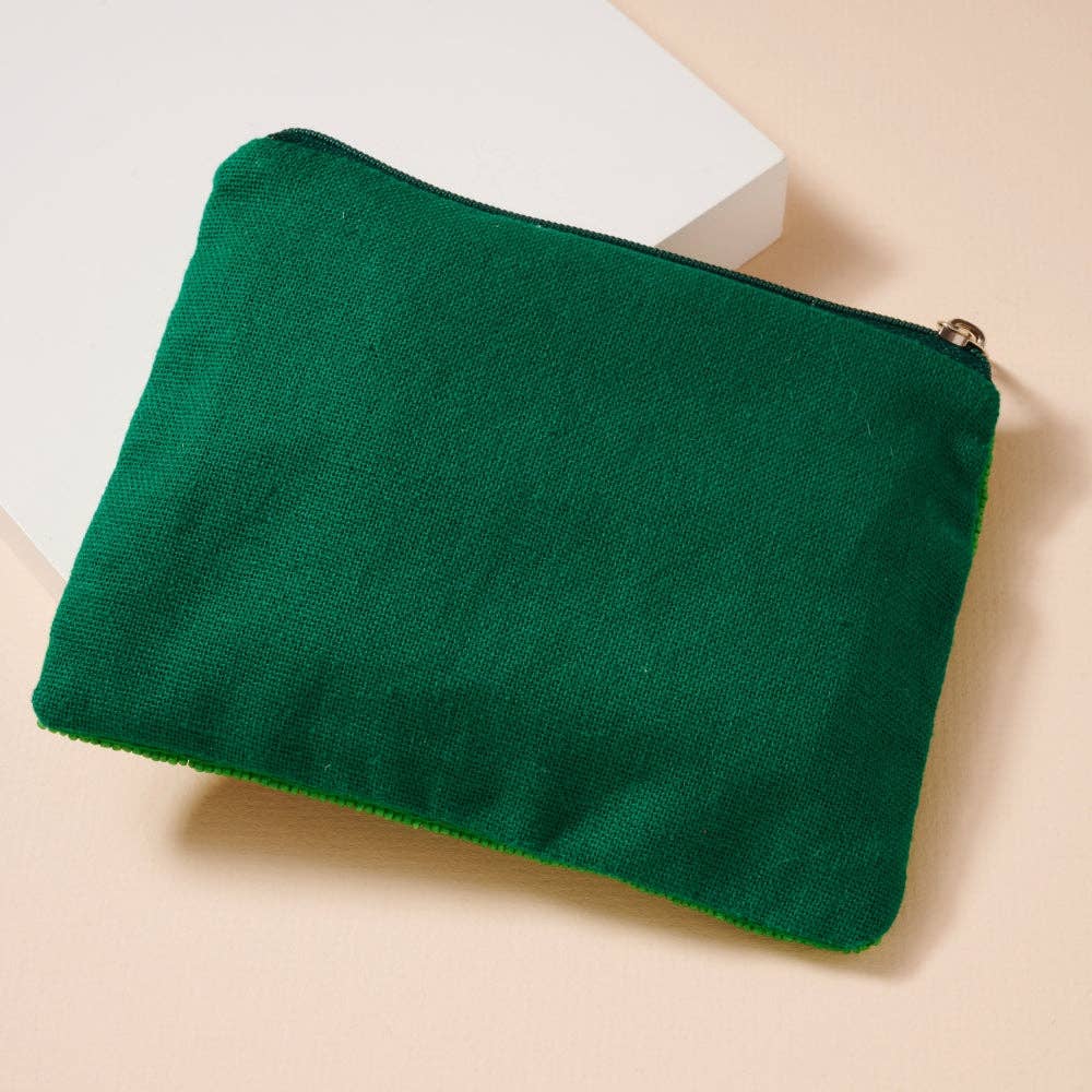Beaded Touchdown Coin Pouch | Football Essentials