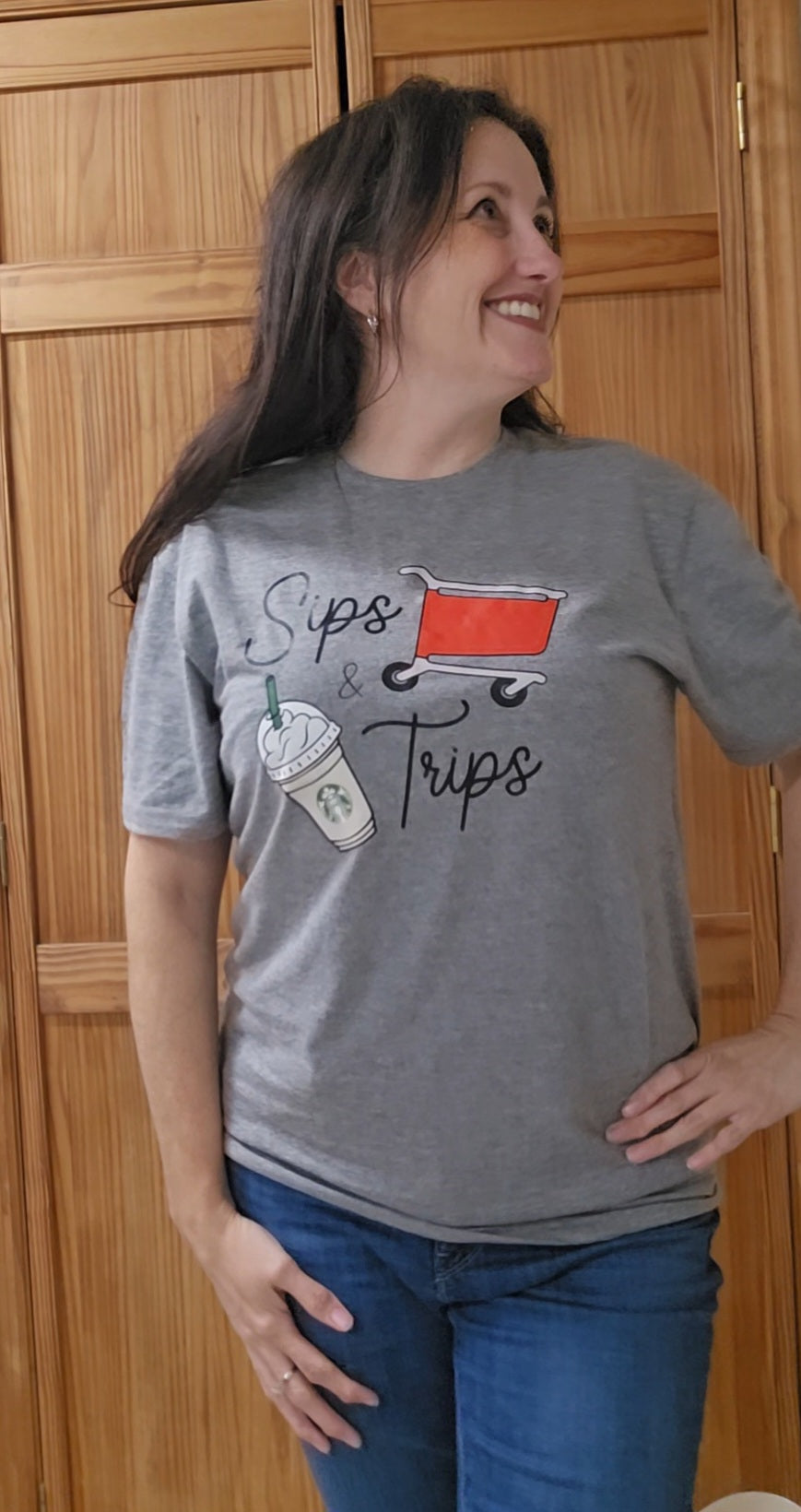 Sips and trips graphic tee