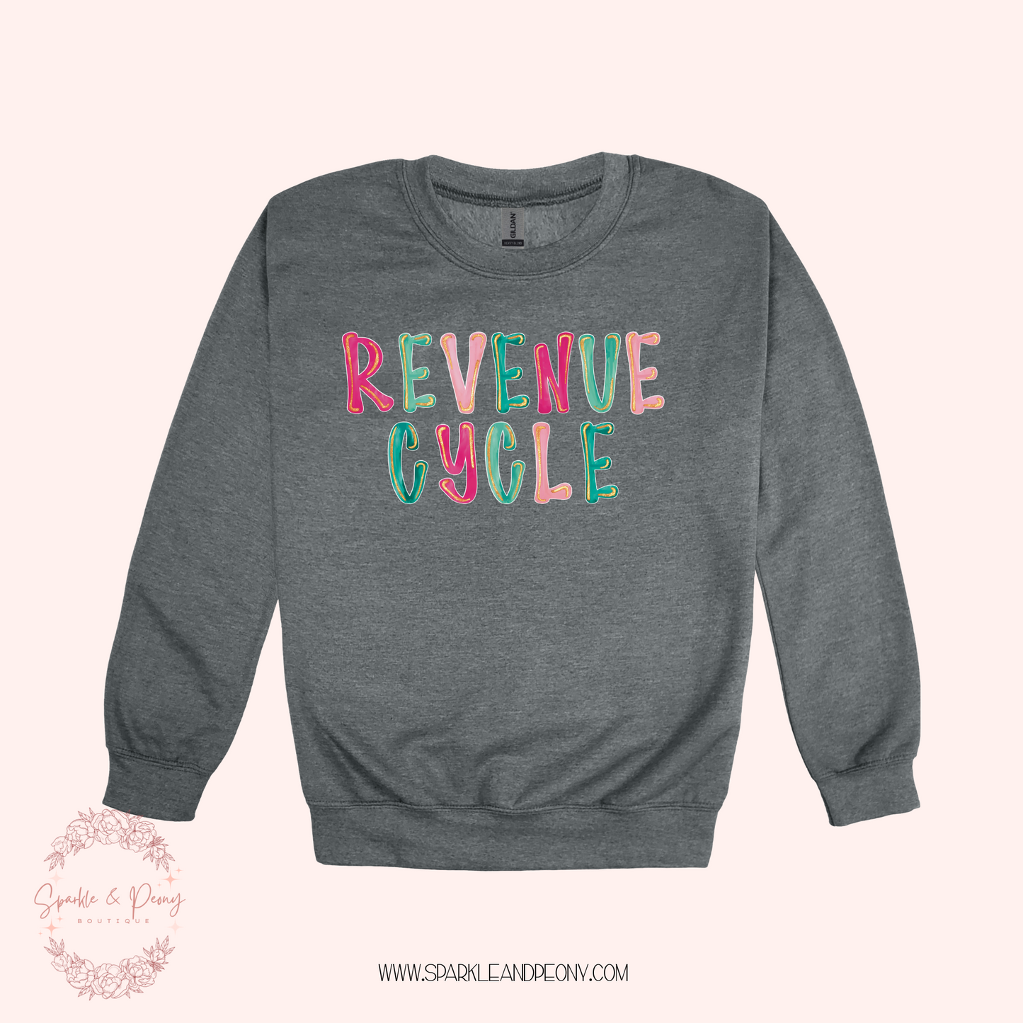 Revenue Cycle graphic crewneck- adult sizes