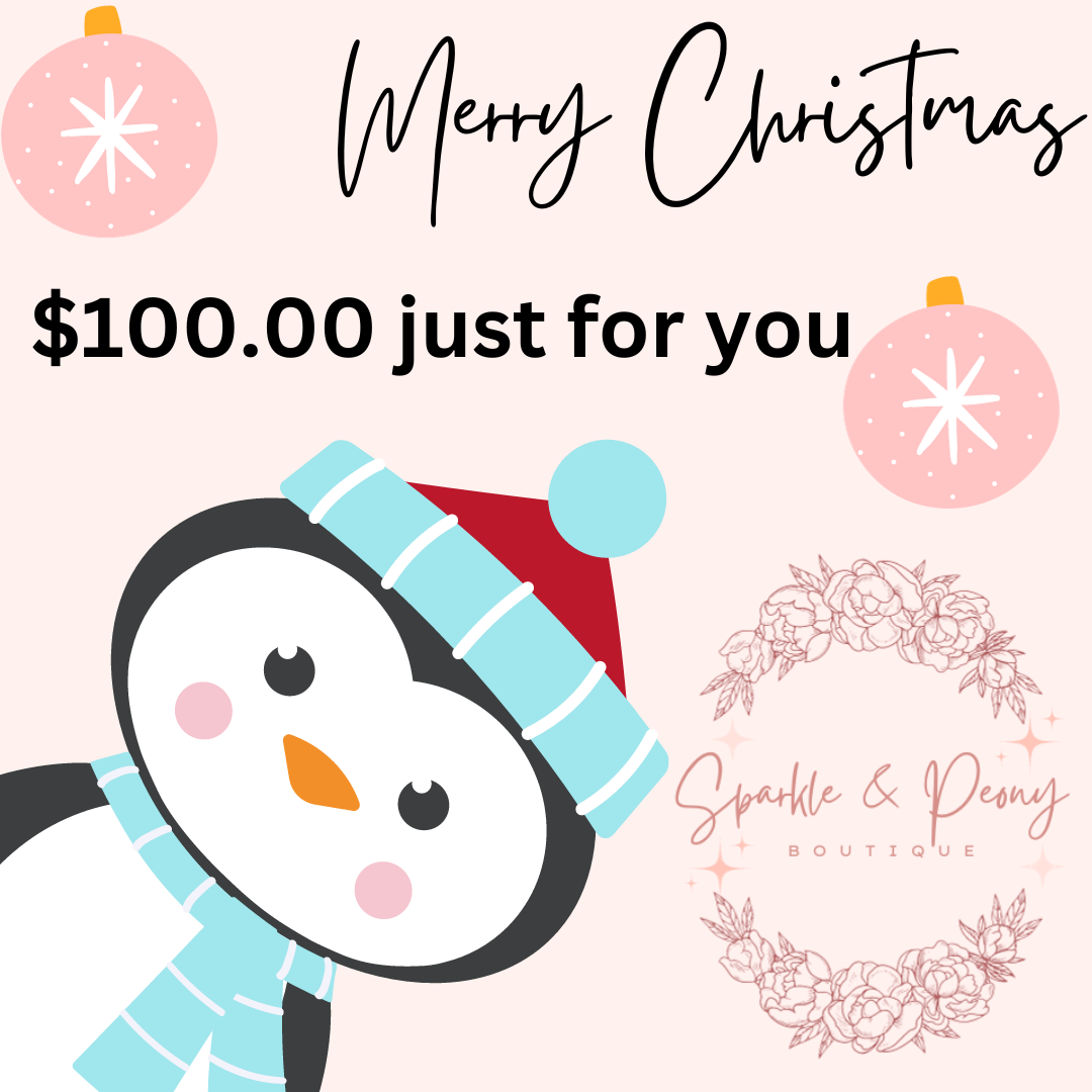 Merry Christmas penguin Gift Card
