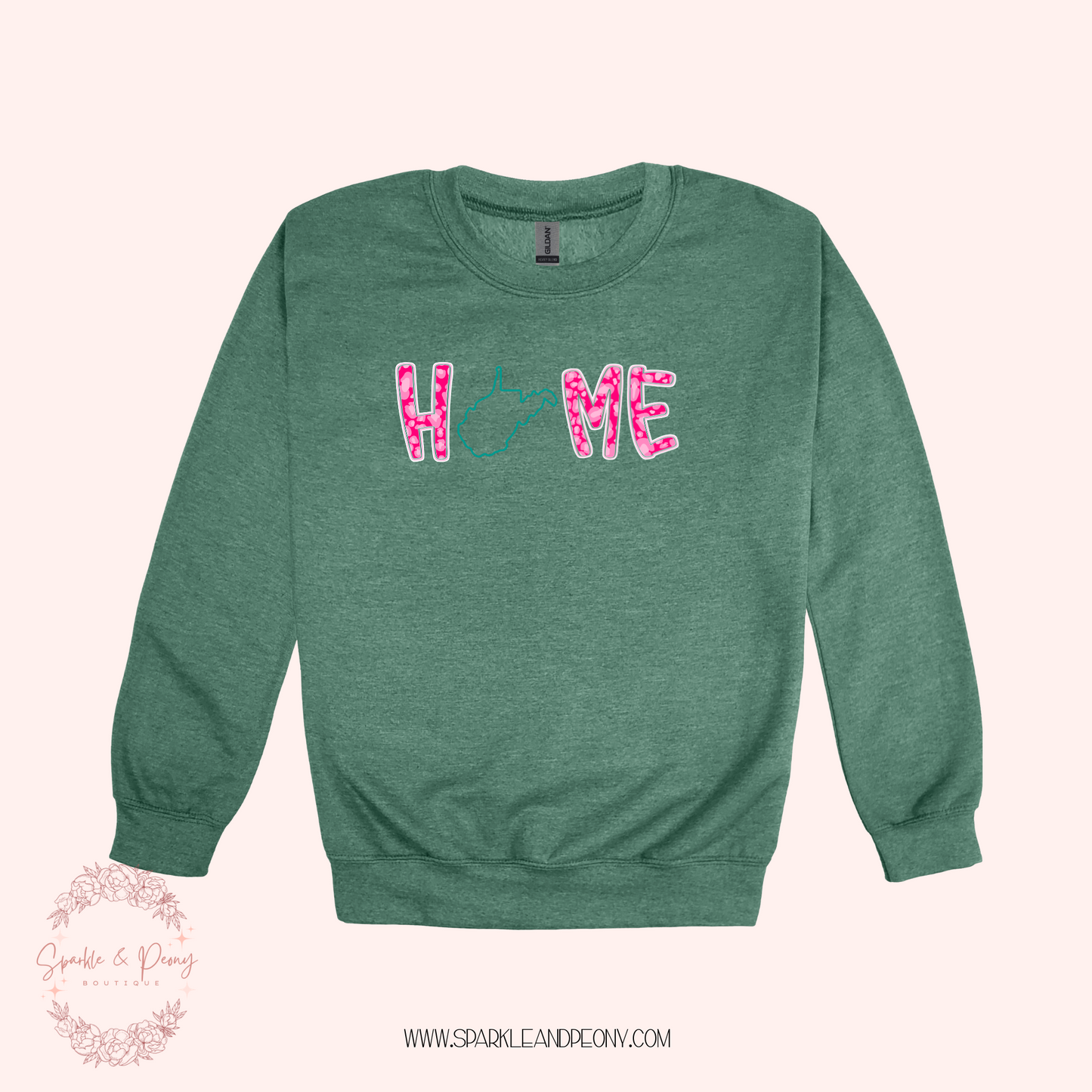 Home- WV- graphic crewneck- adult sizes