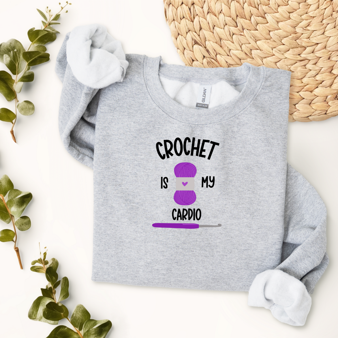 Crochet is my cardio graphic