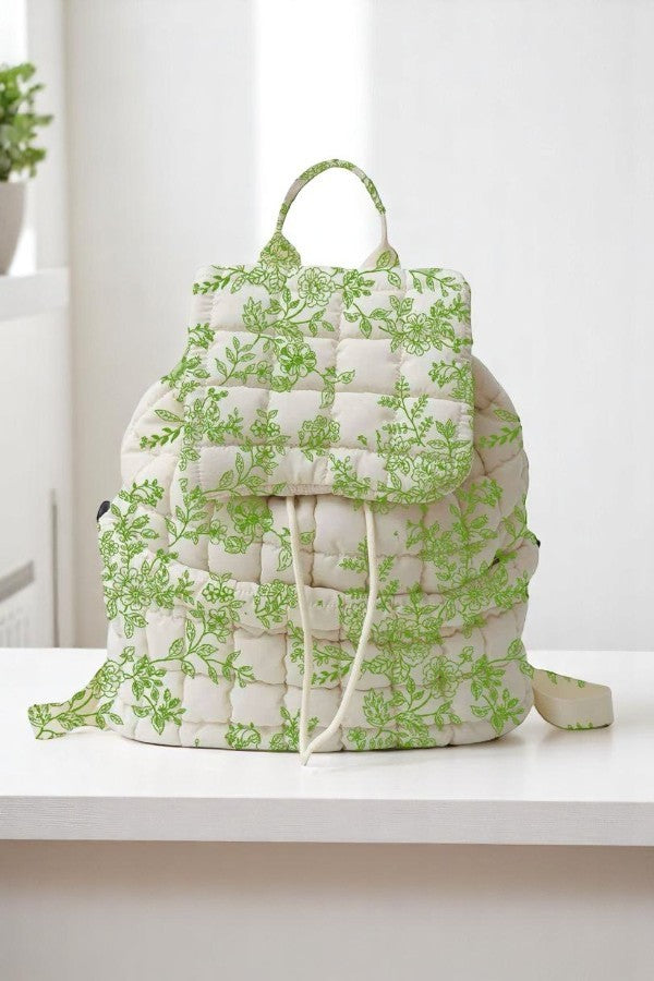 SC - ETA 6/4 - Sylvia Green Floral Backpack