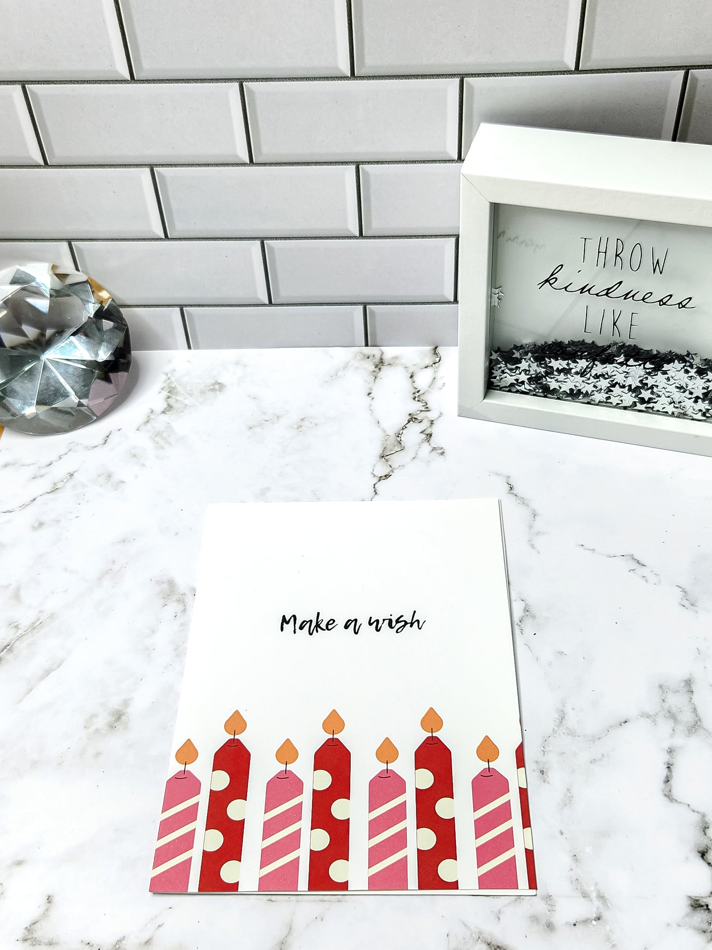 Make a wish candle greeting card