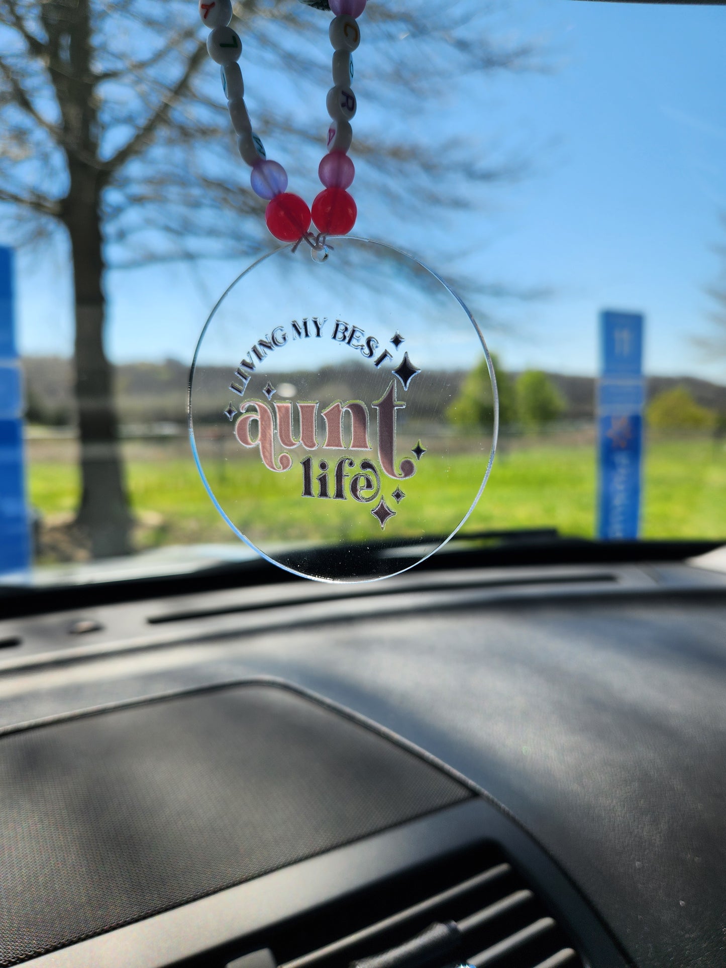 Believe in what you pray for car charm