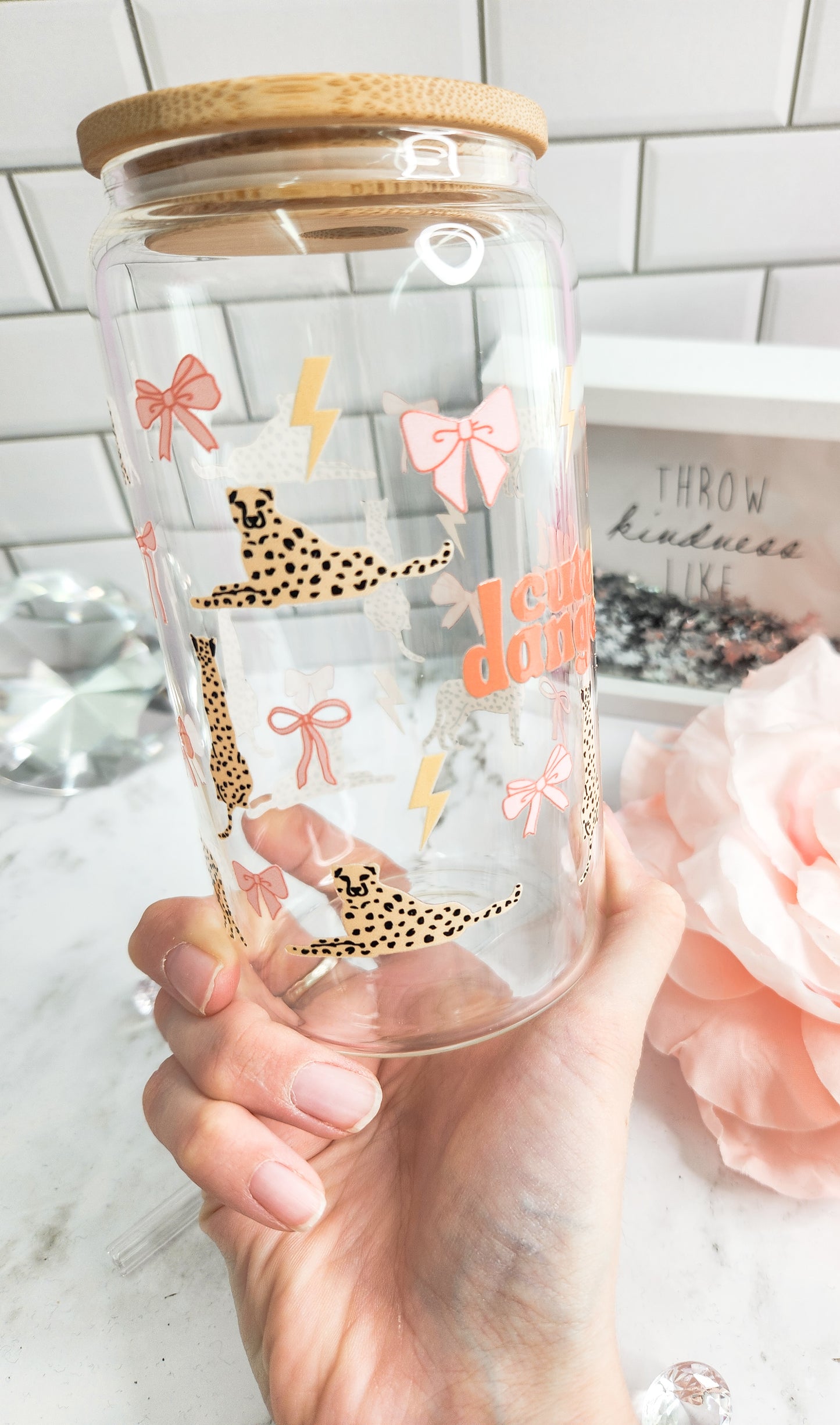 Cute but dangerous 16 oz glass can
