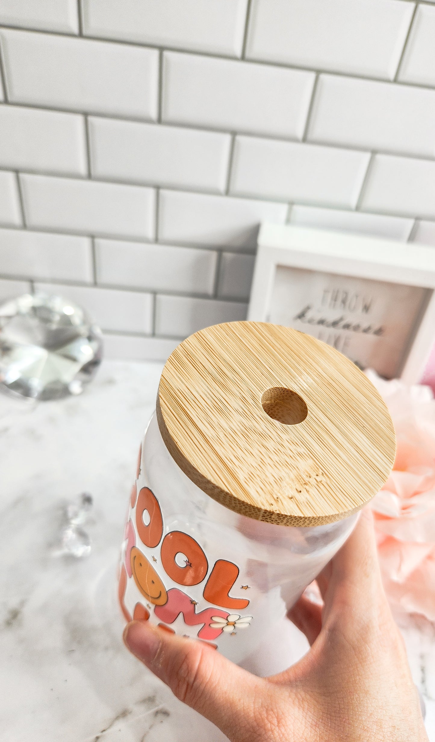 Cool Mom club- 12 oz glass can- iced coffee