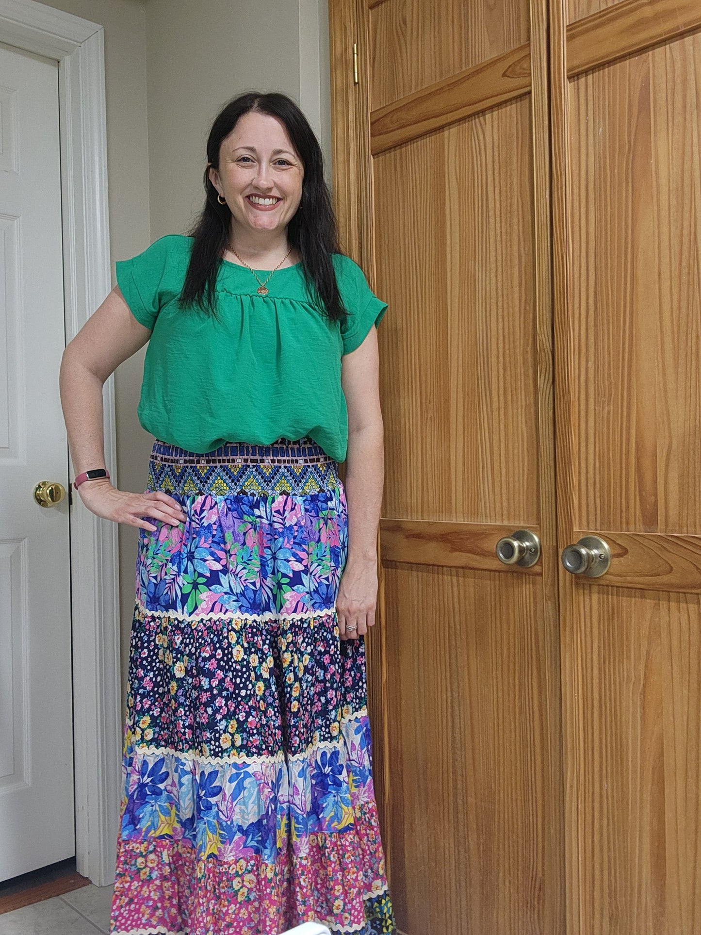 Everlasting friend tiered skirt- white Birch