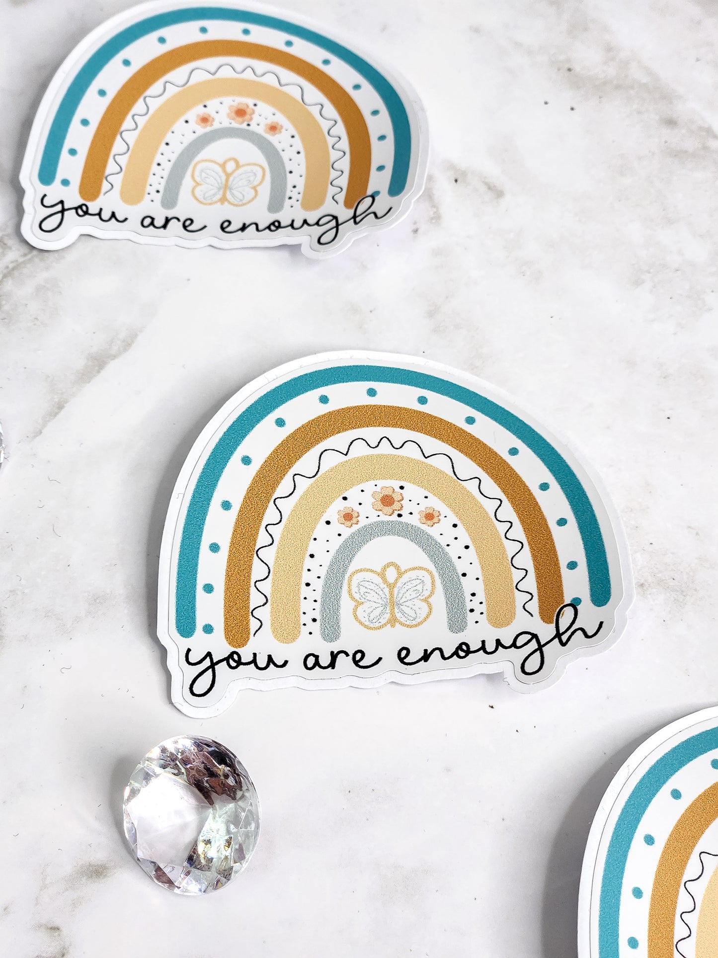 You are enough rainbow sticker