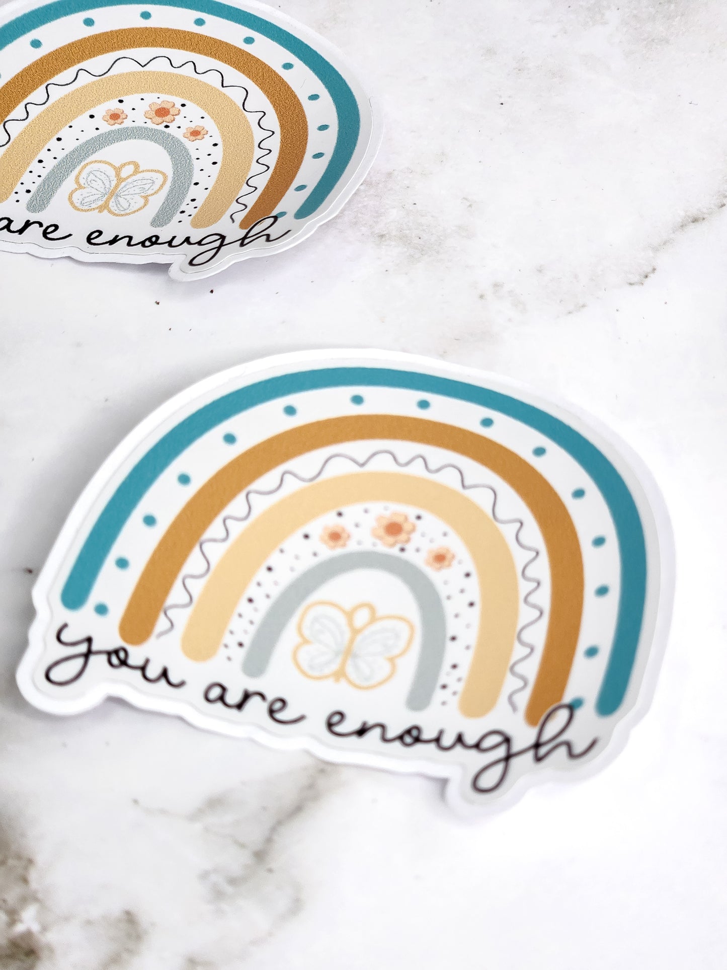You are enough rainbow sticker