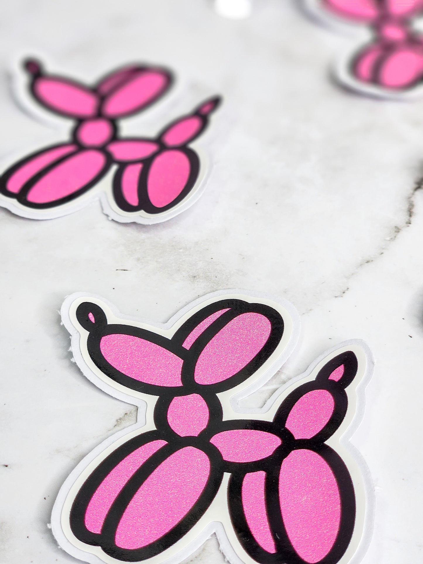 Balloon puppy dog sticker