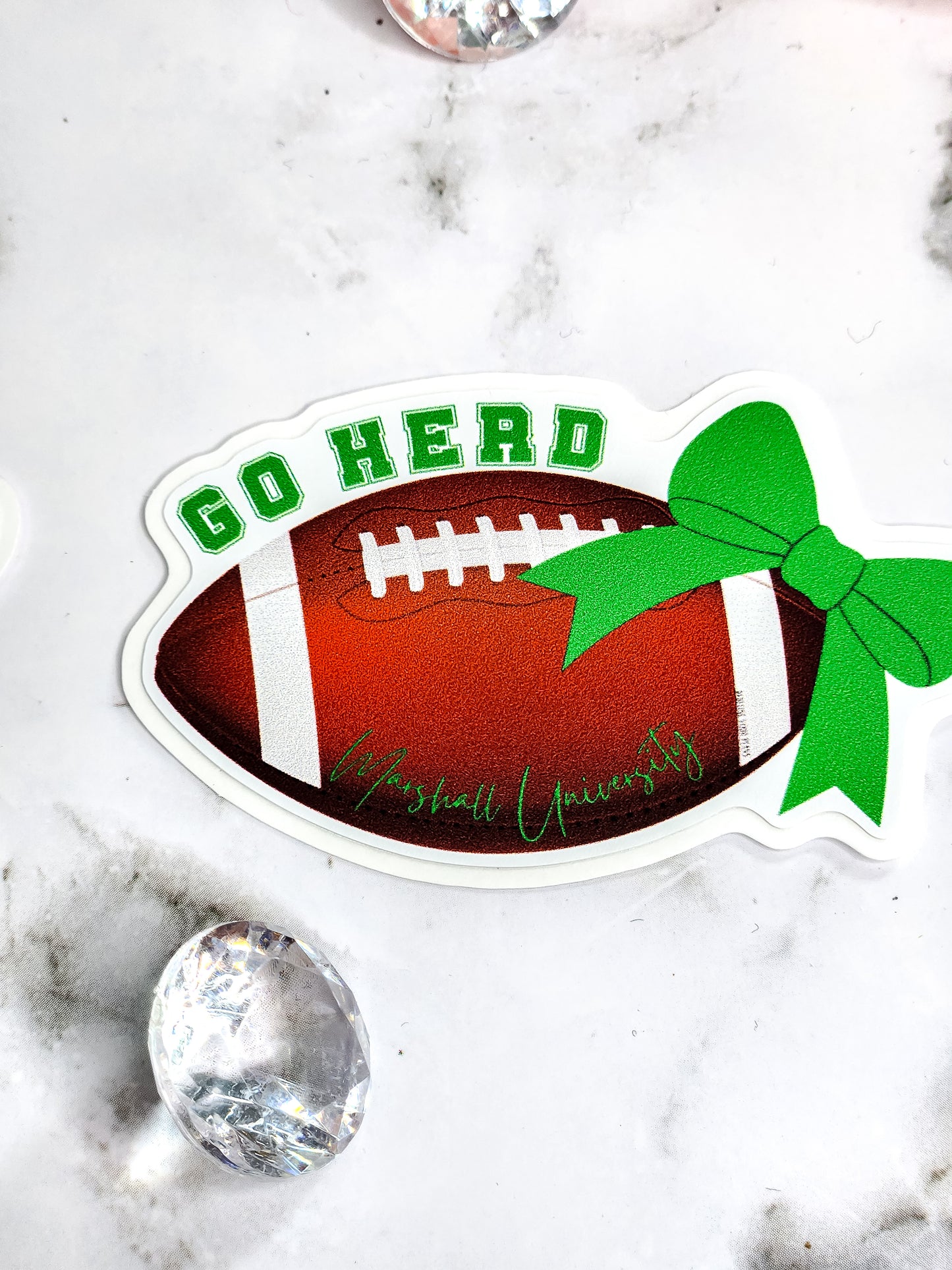 Go Herd- Football fan sticker