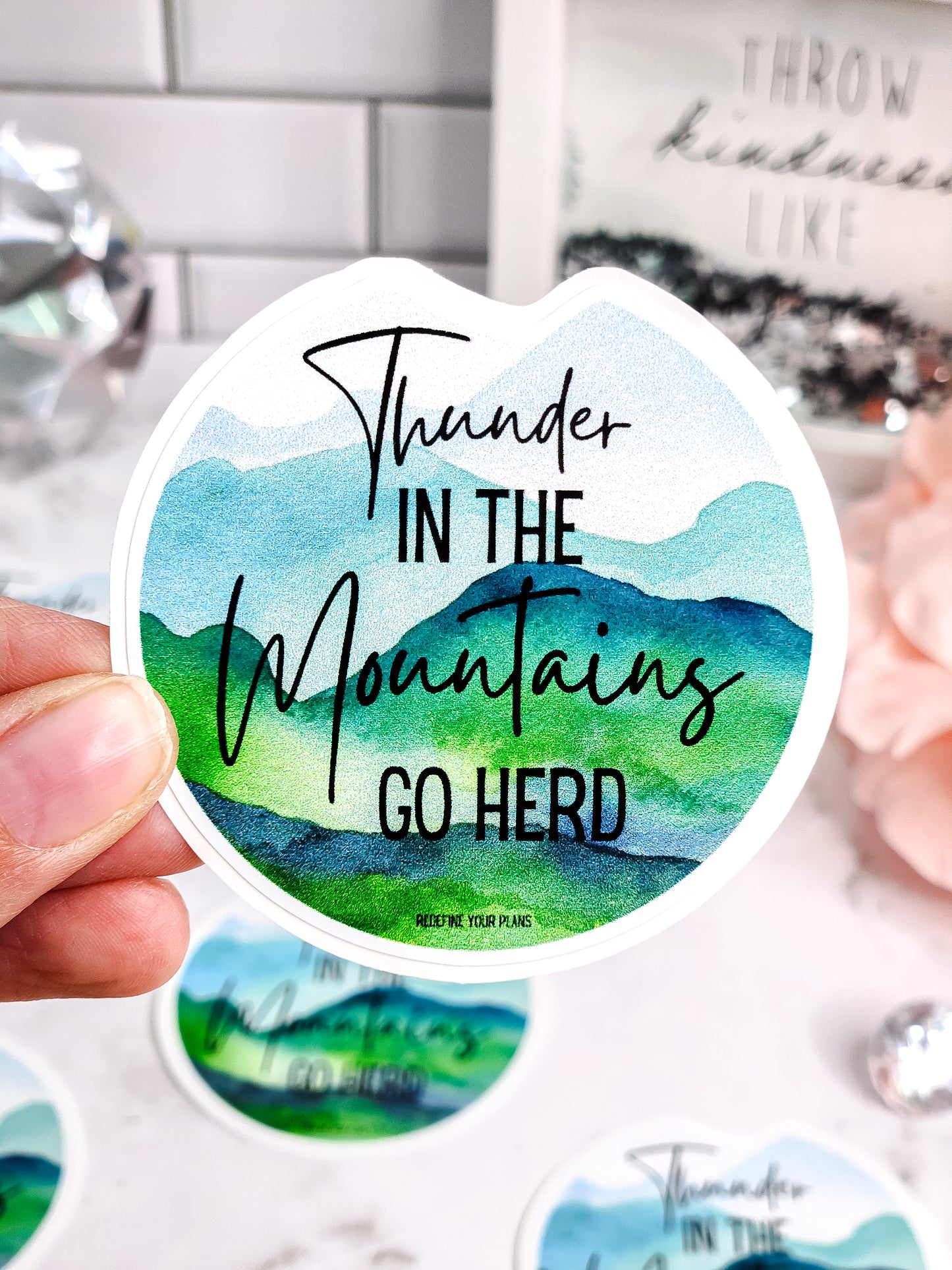 Thunder in the mountains- Marshall Fan Sticker