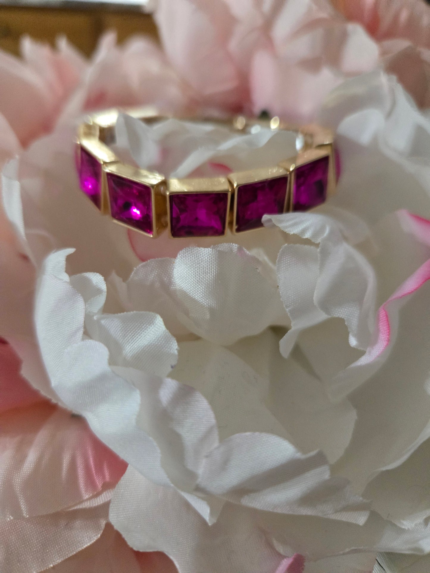 Date Night Pink Stone Bracelet