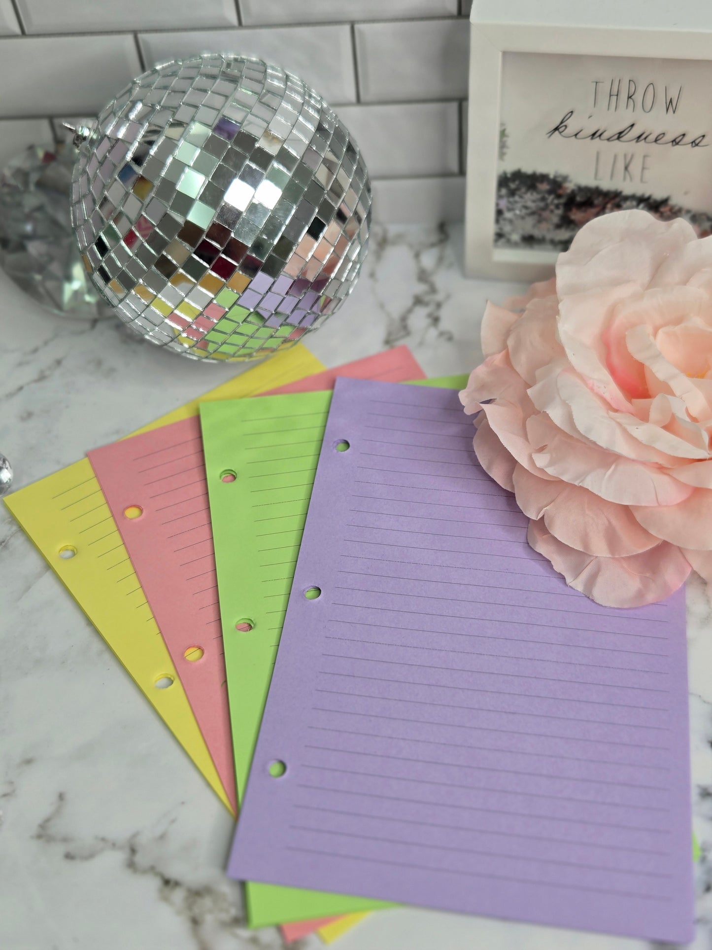 Planner filler paper- colorful