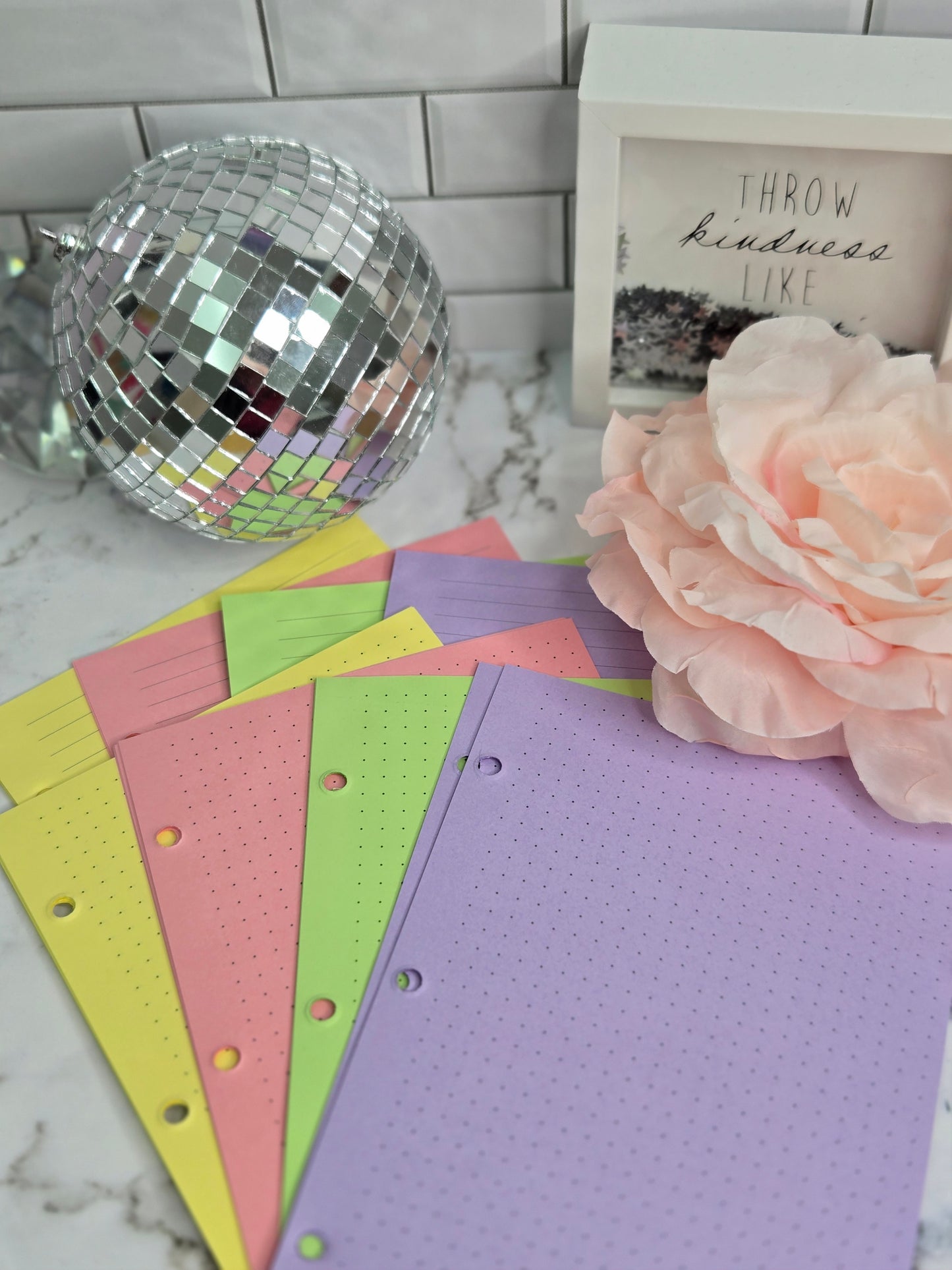 Planner filler paper- colorful