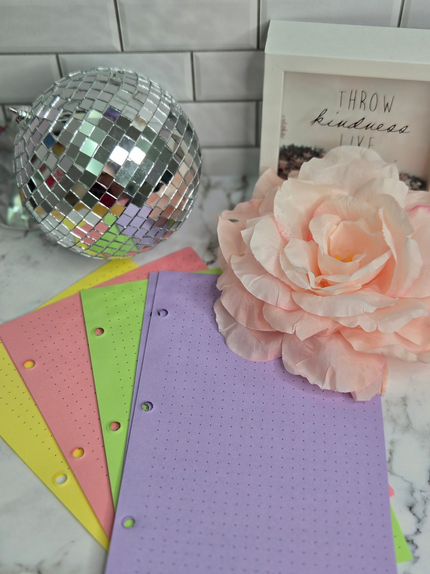 Planner filler paper- colorful