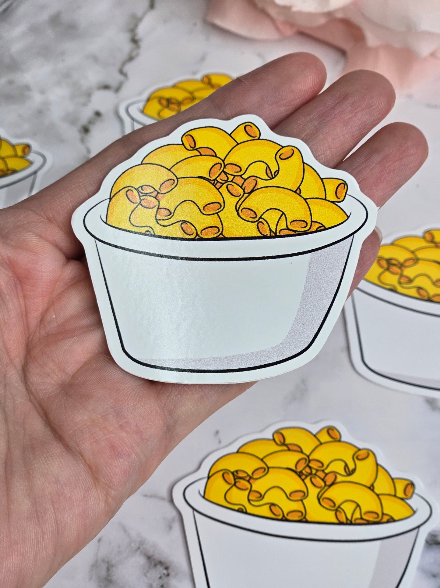 A bowl of nutrious macaroni and cheese
