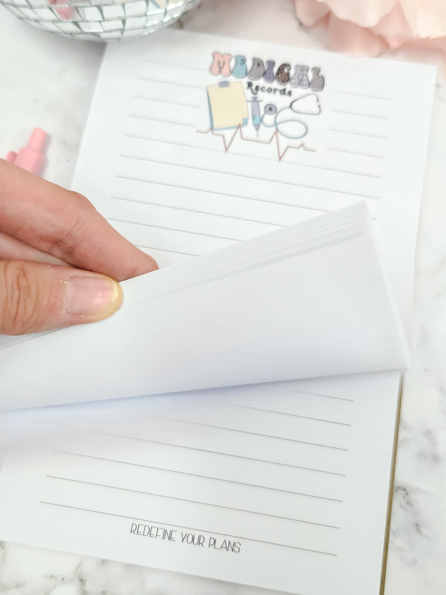 Coastal mosaic notepad