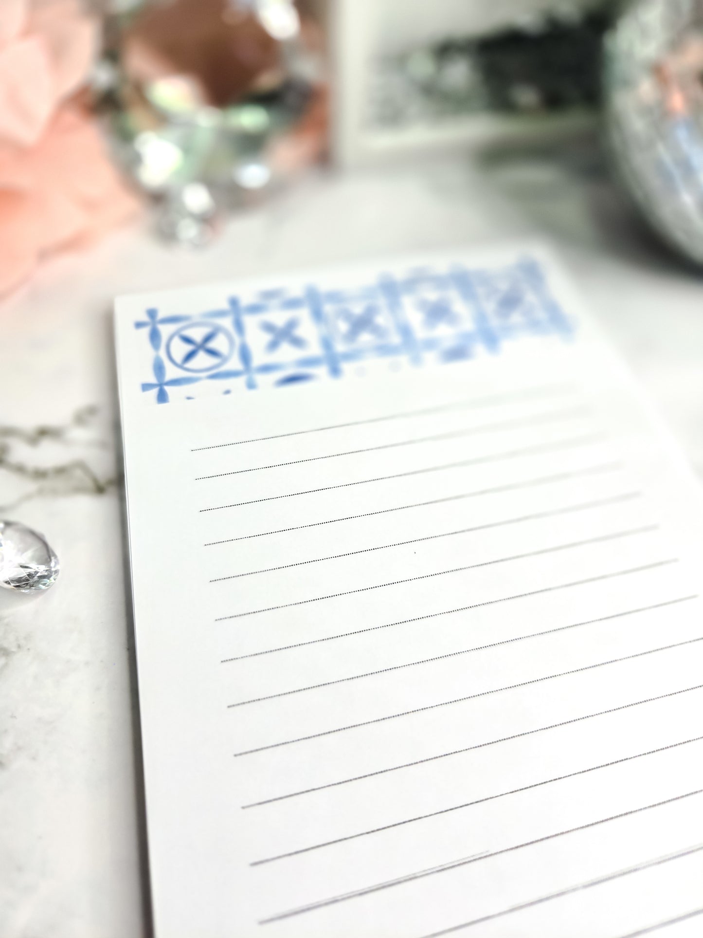 Coastal mosaic notepad