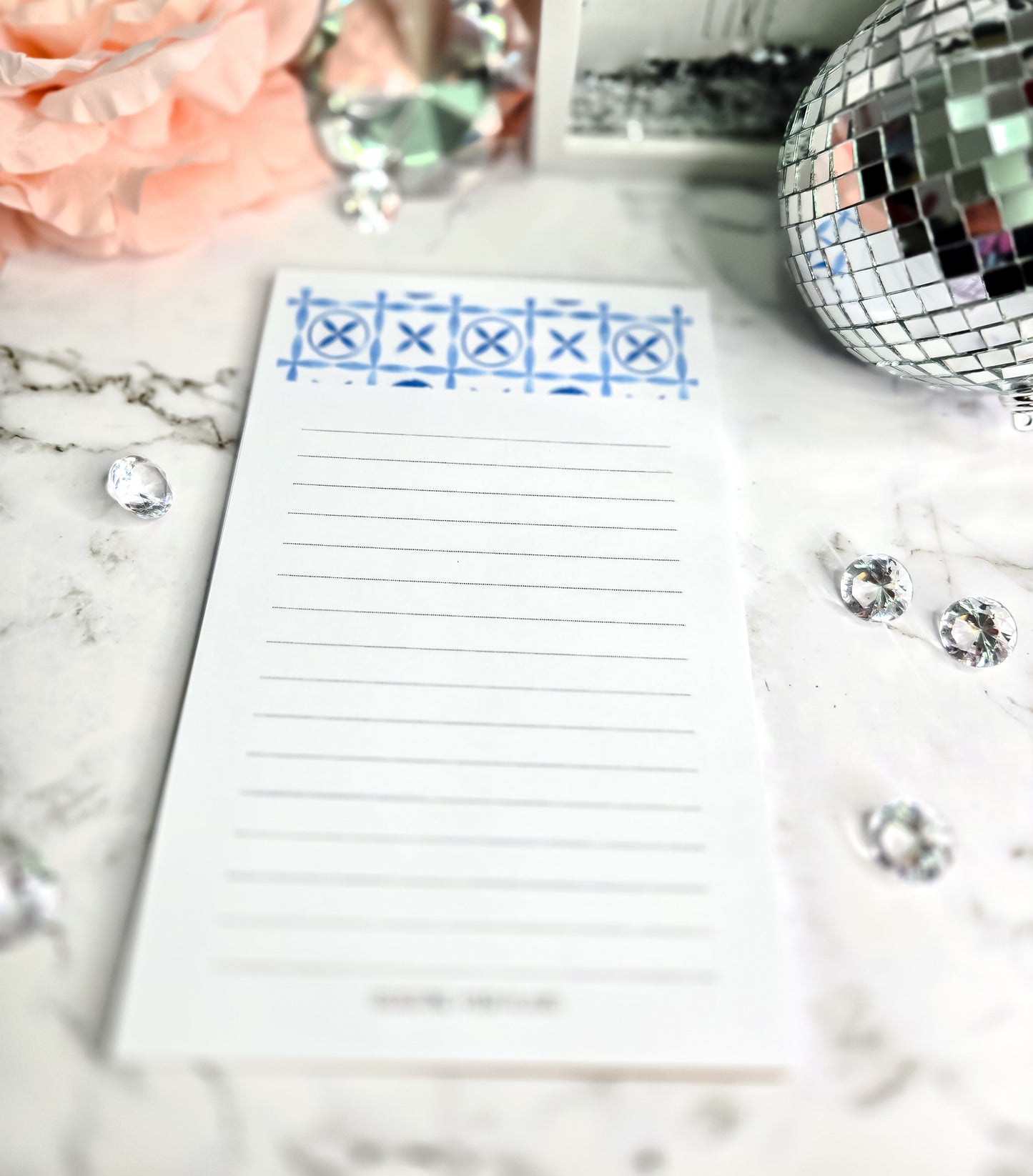Coastal mosaic notepad