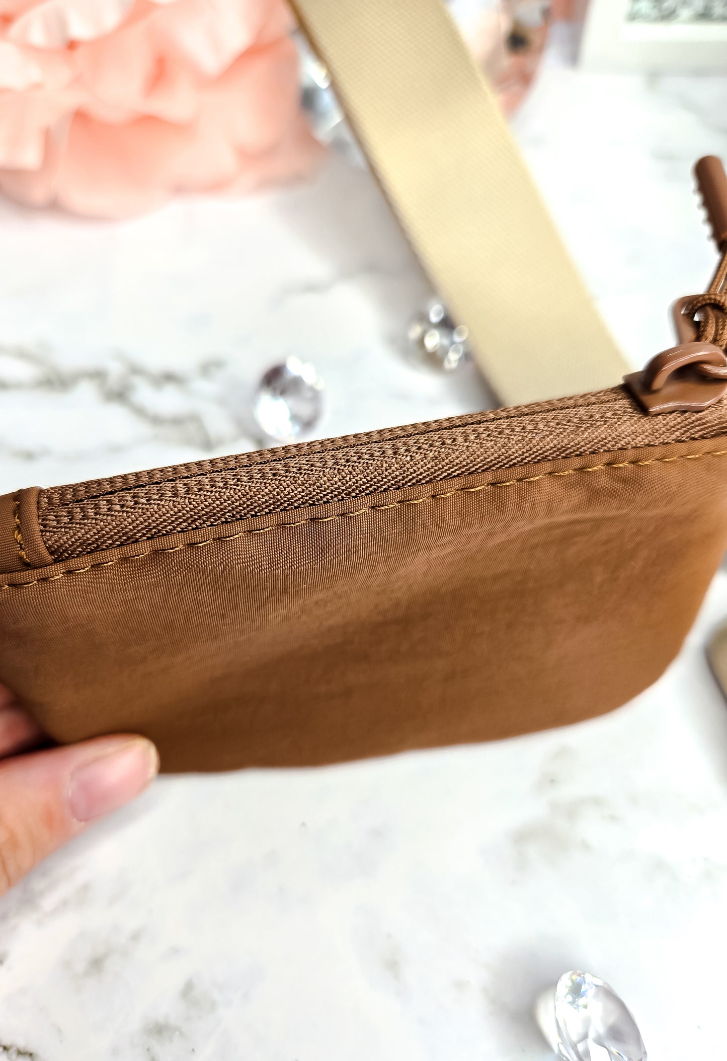 Double pouch wristlet