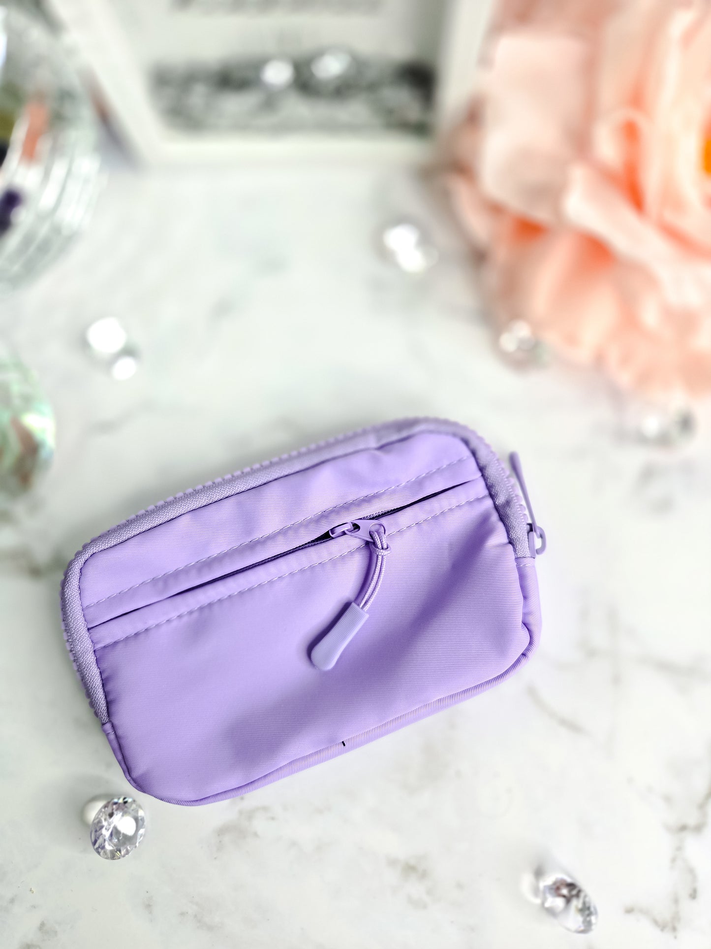 Almond check- Always on the go- wristlet ID wallet pouch