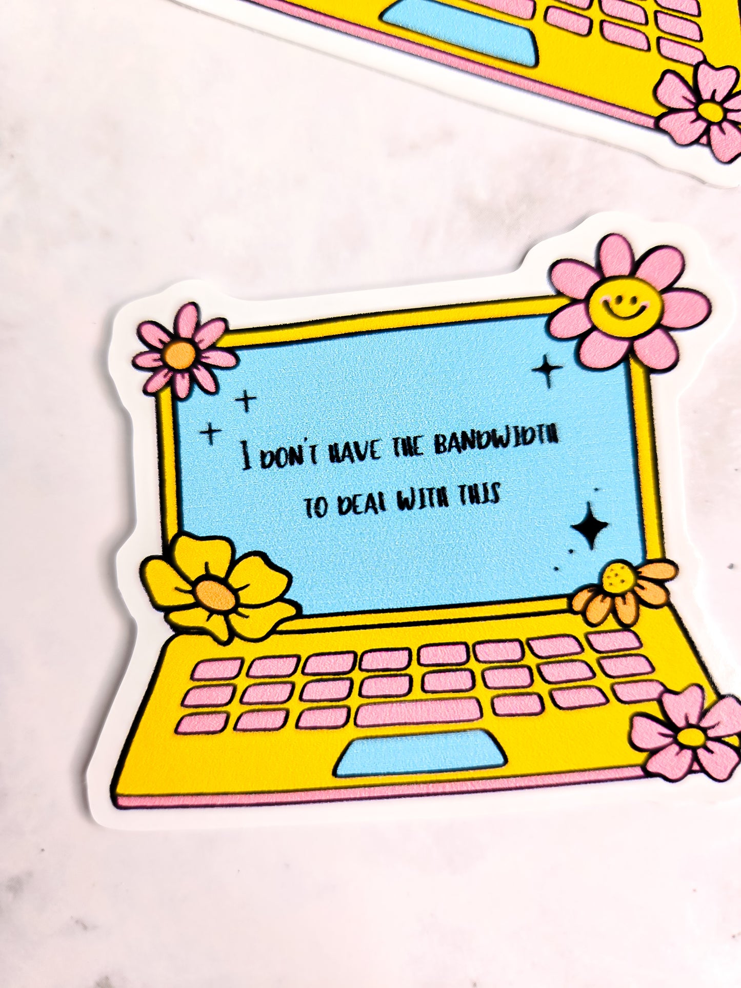 I cant deal laptop sticker