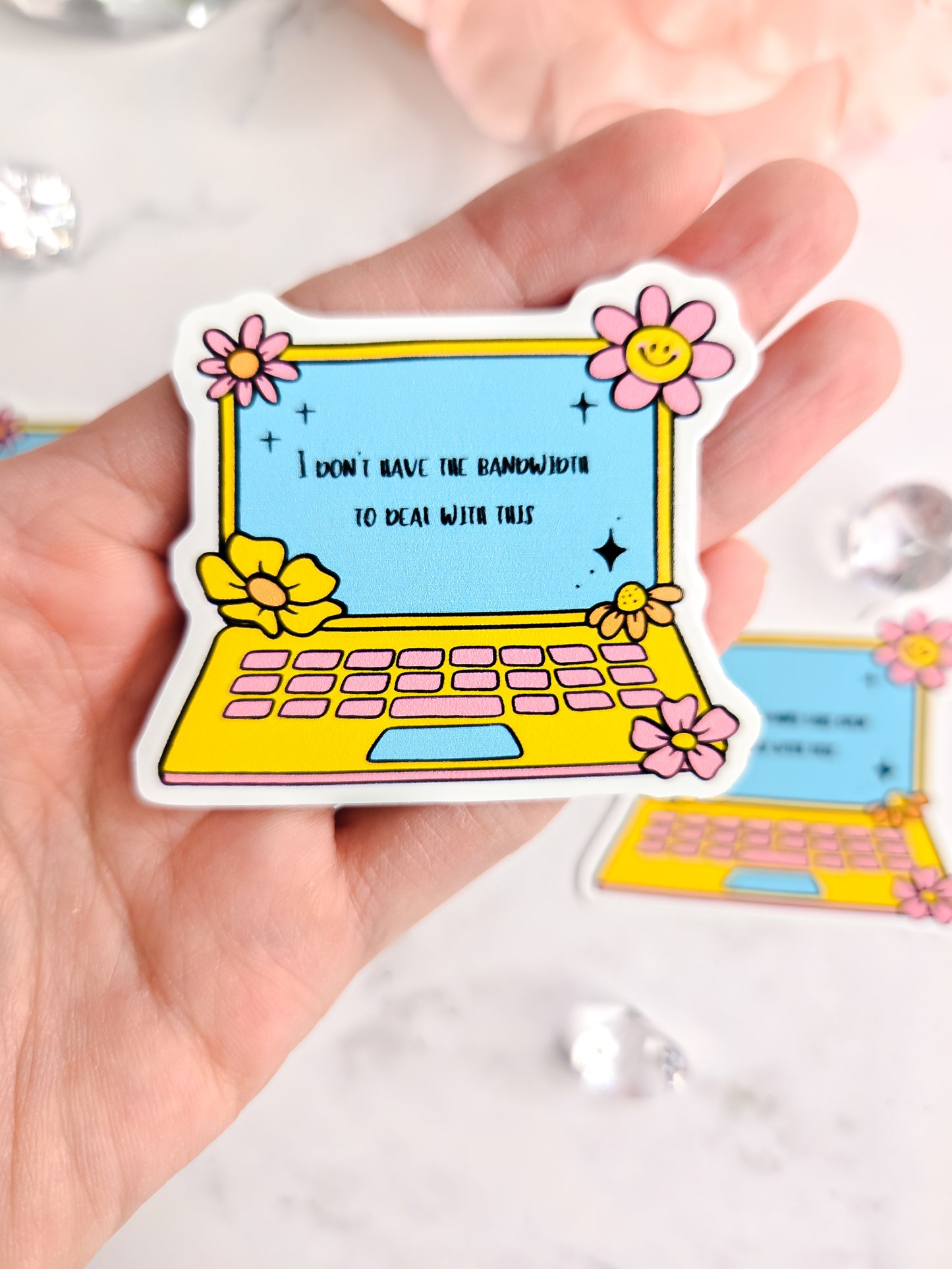 I cant deal laptop sticker