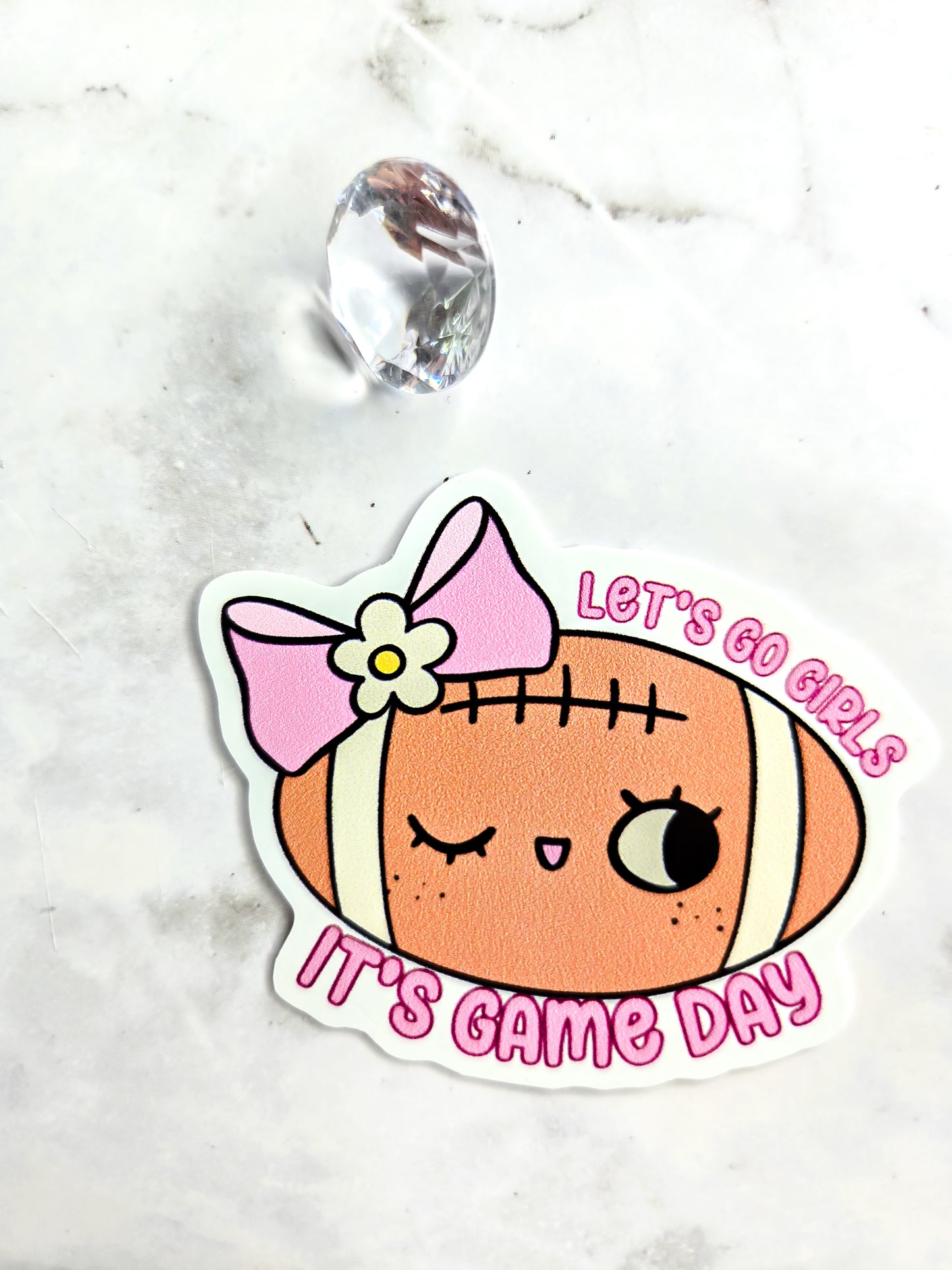 Let's Go girls it's game day sticker