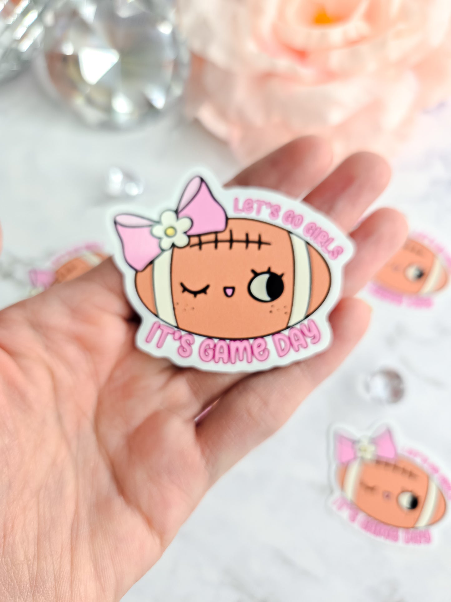 Let's Go girls it's game day sticker
