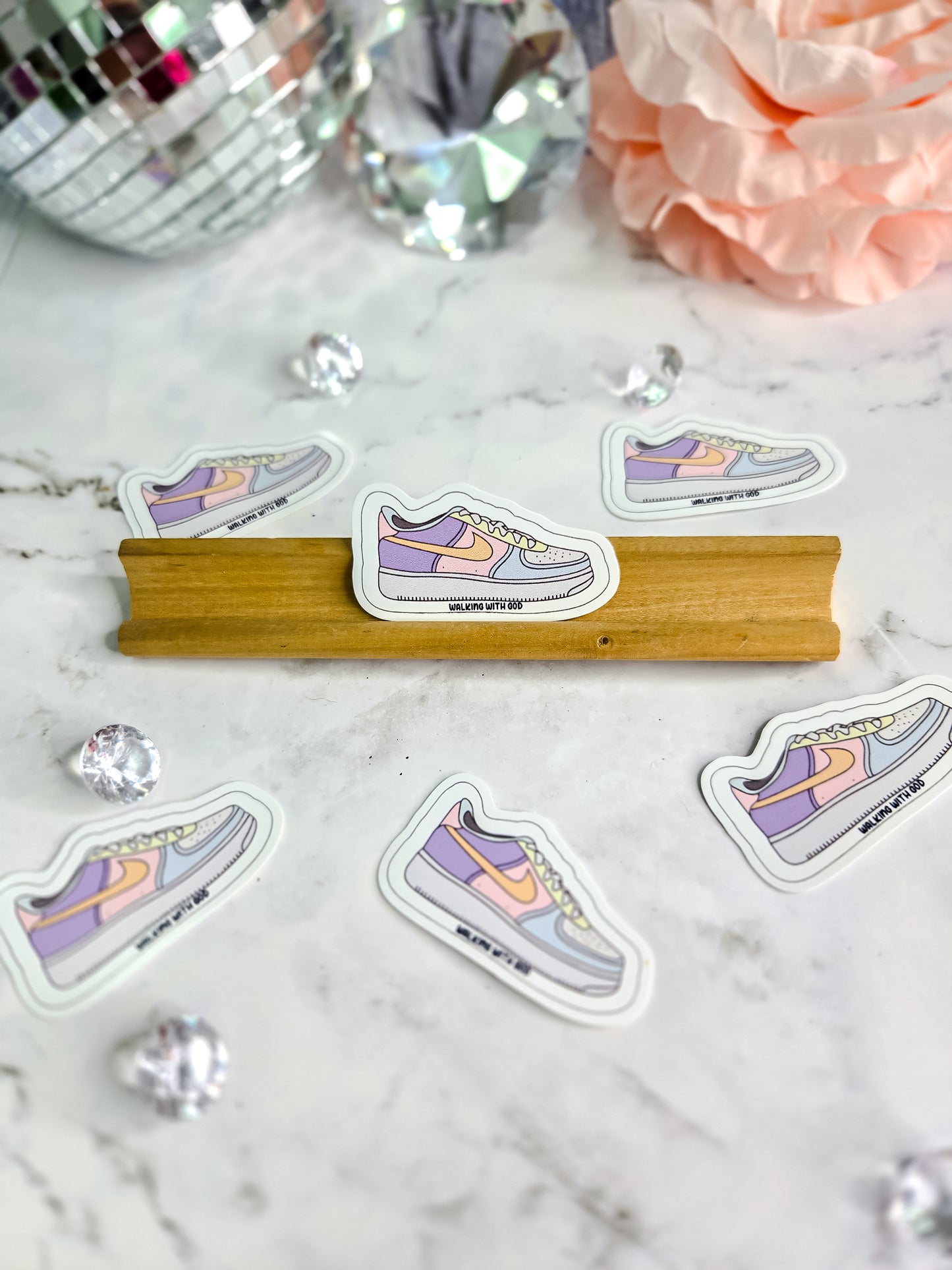 Walking with God stickers