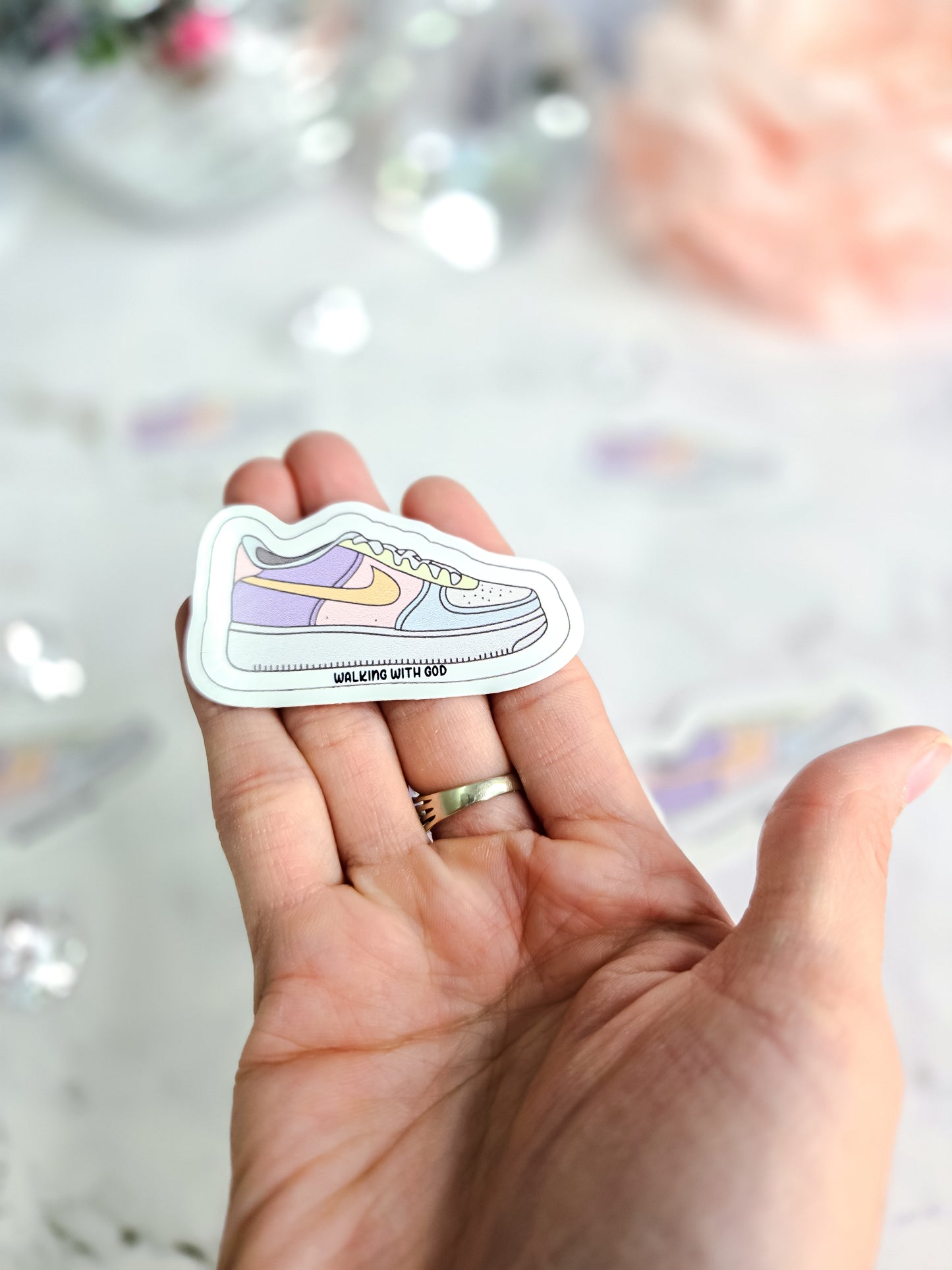 Walking with God stickers
