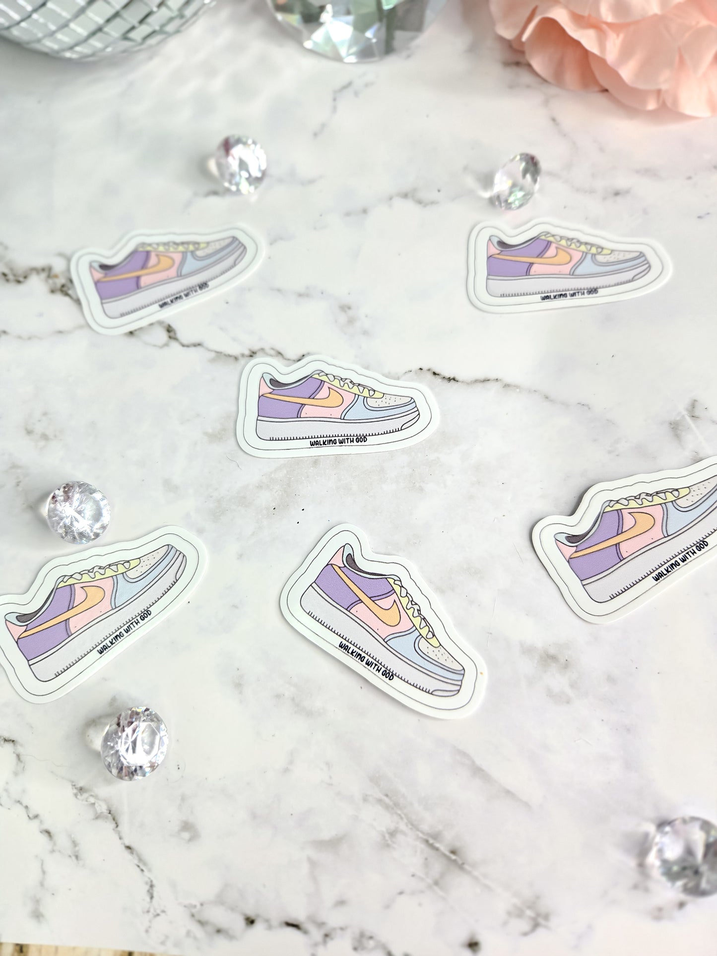 Walking with God stickers