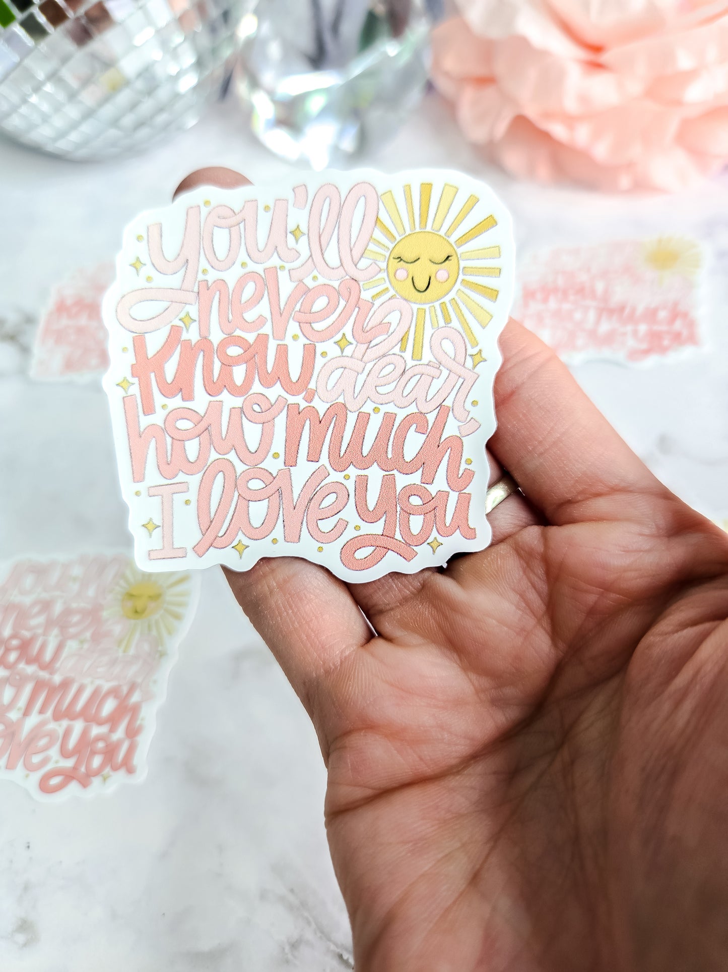You are my sunshine quote sticker