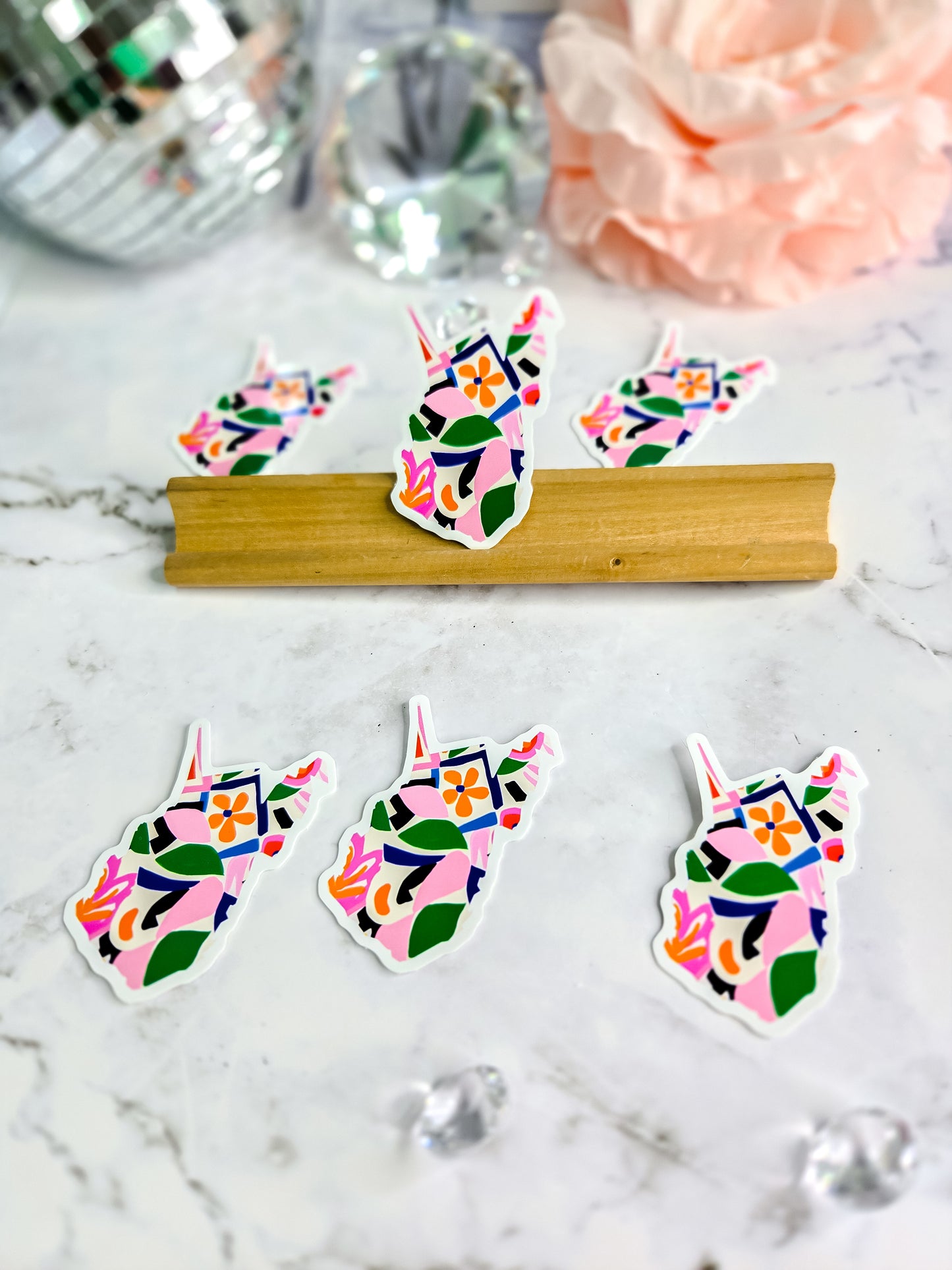 WV in bloom sticker