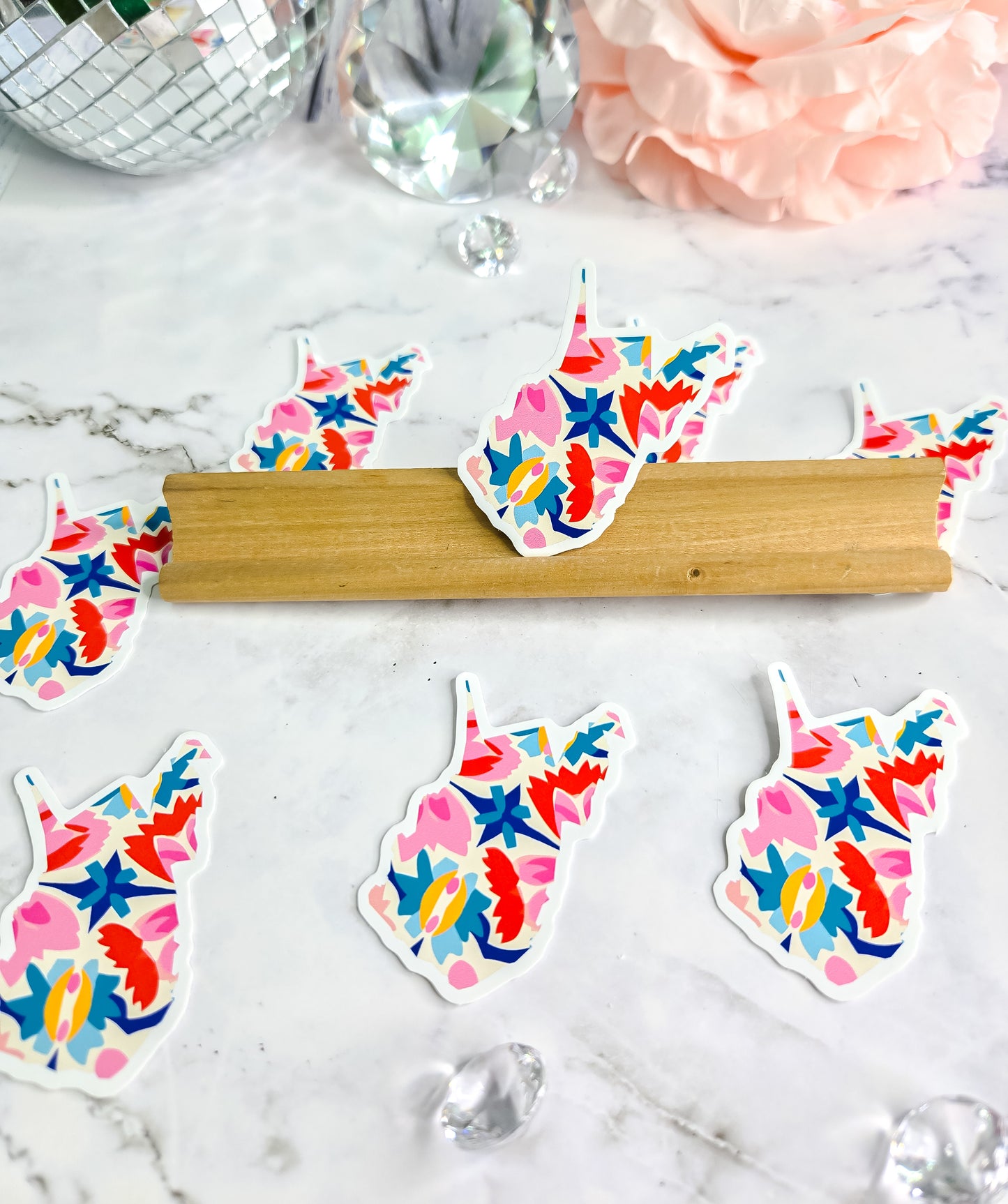 WV in bloom sticker