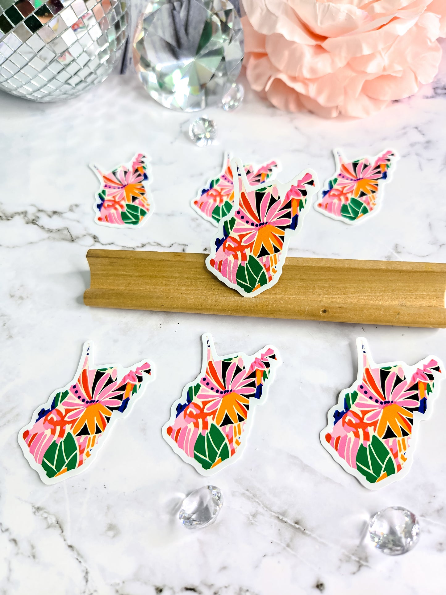WV in bloom sticker
