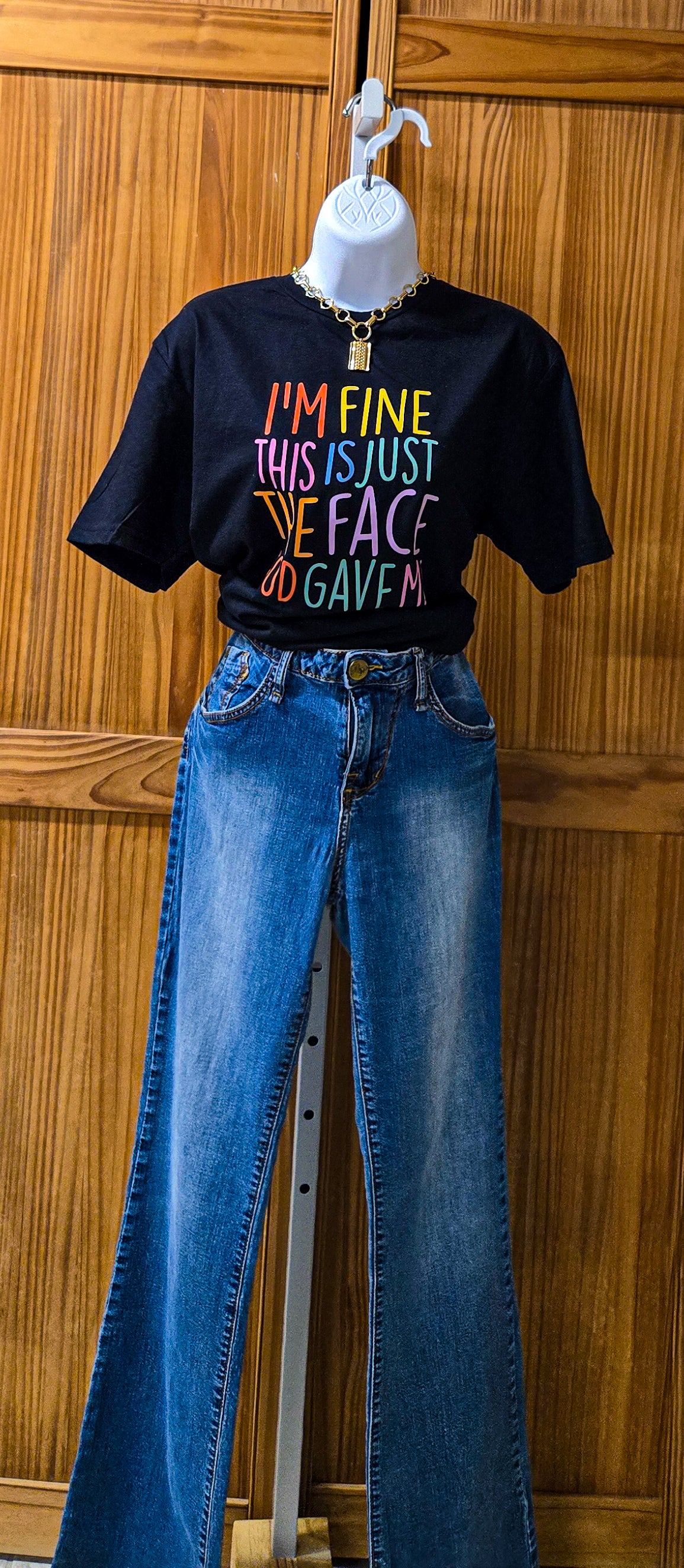I'm fine this is the face God gave me graphic Tee
