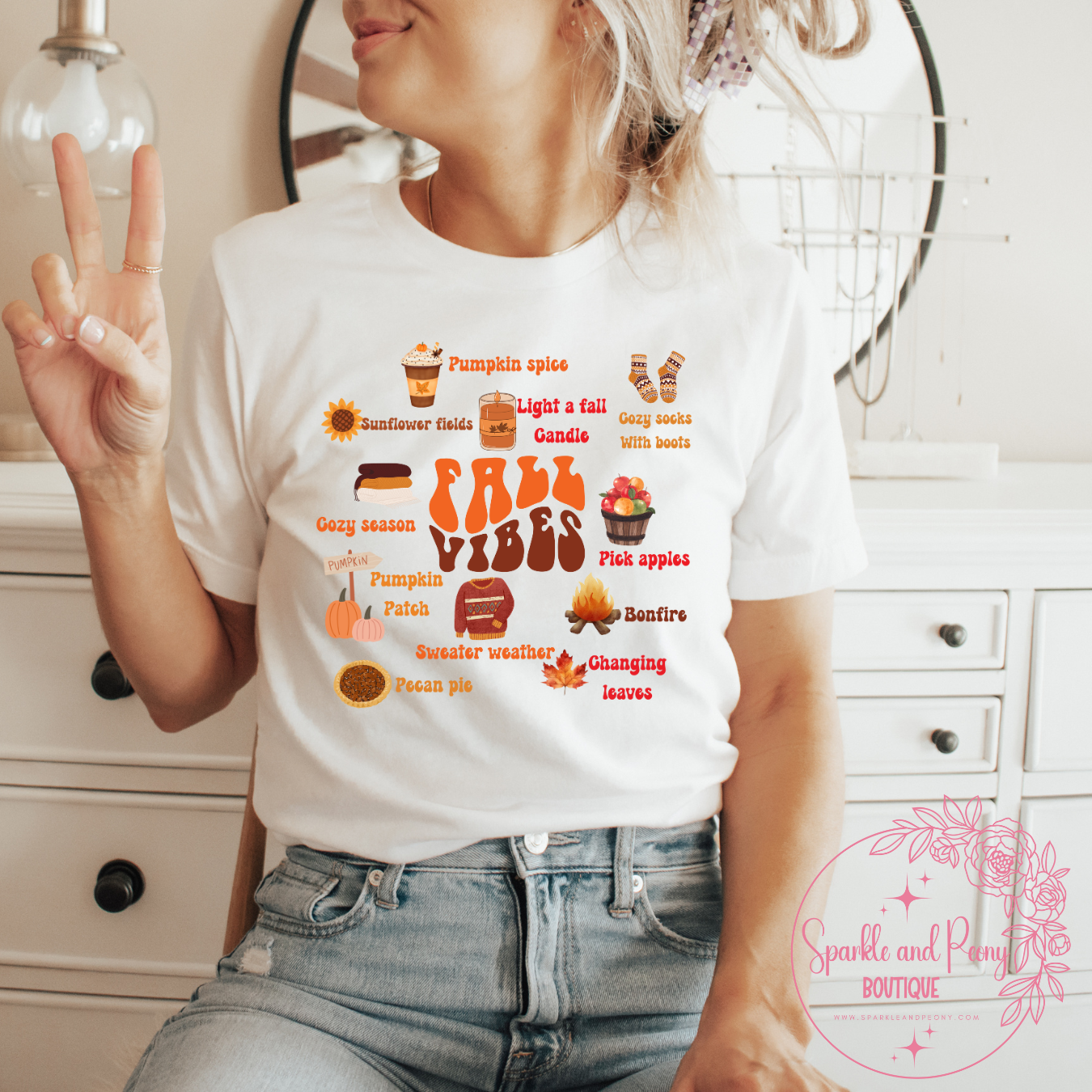 Fall vibes bucket list - Graphic Tee- made to order