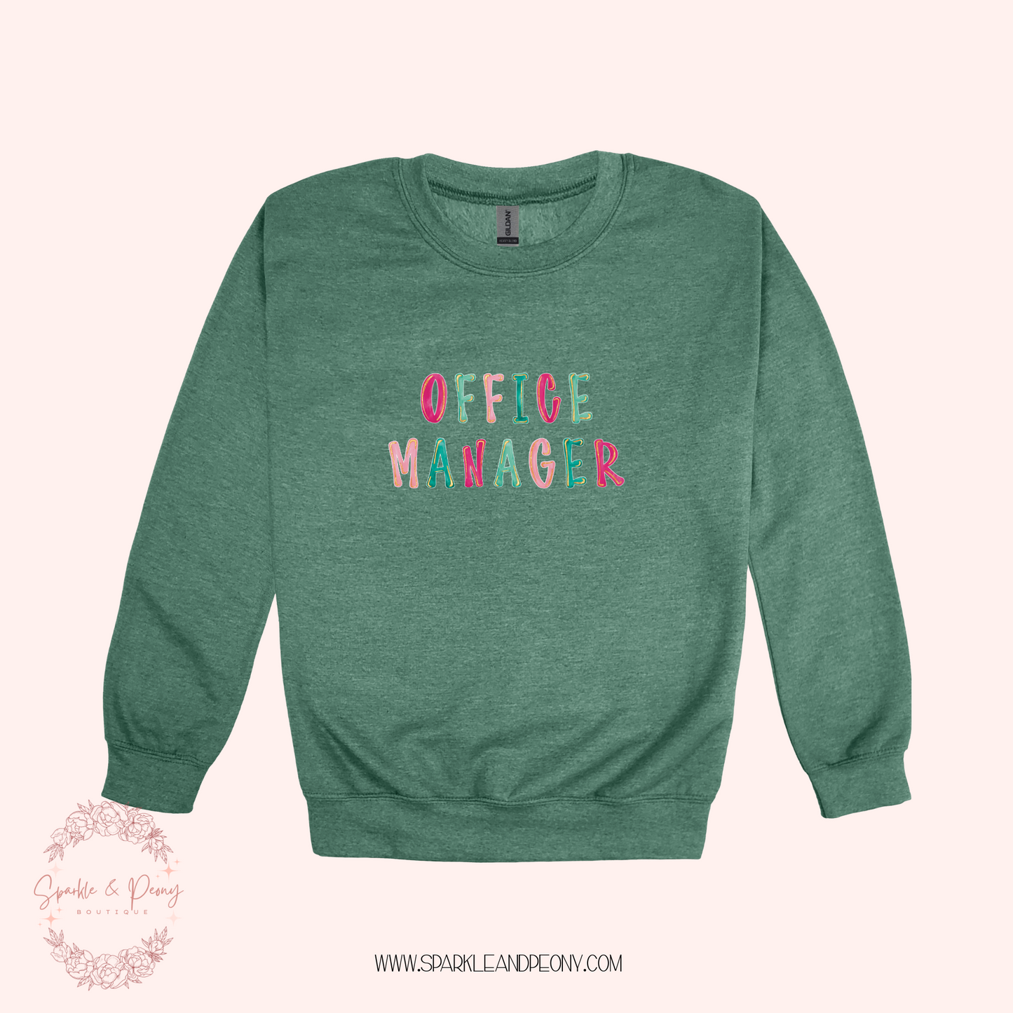 Office Manager Graphic crewneck - adult sizes