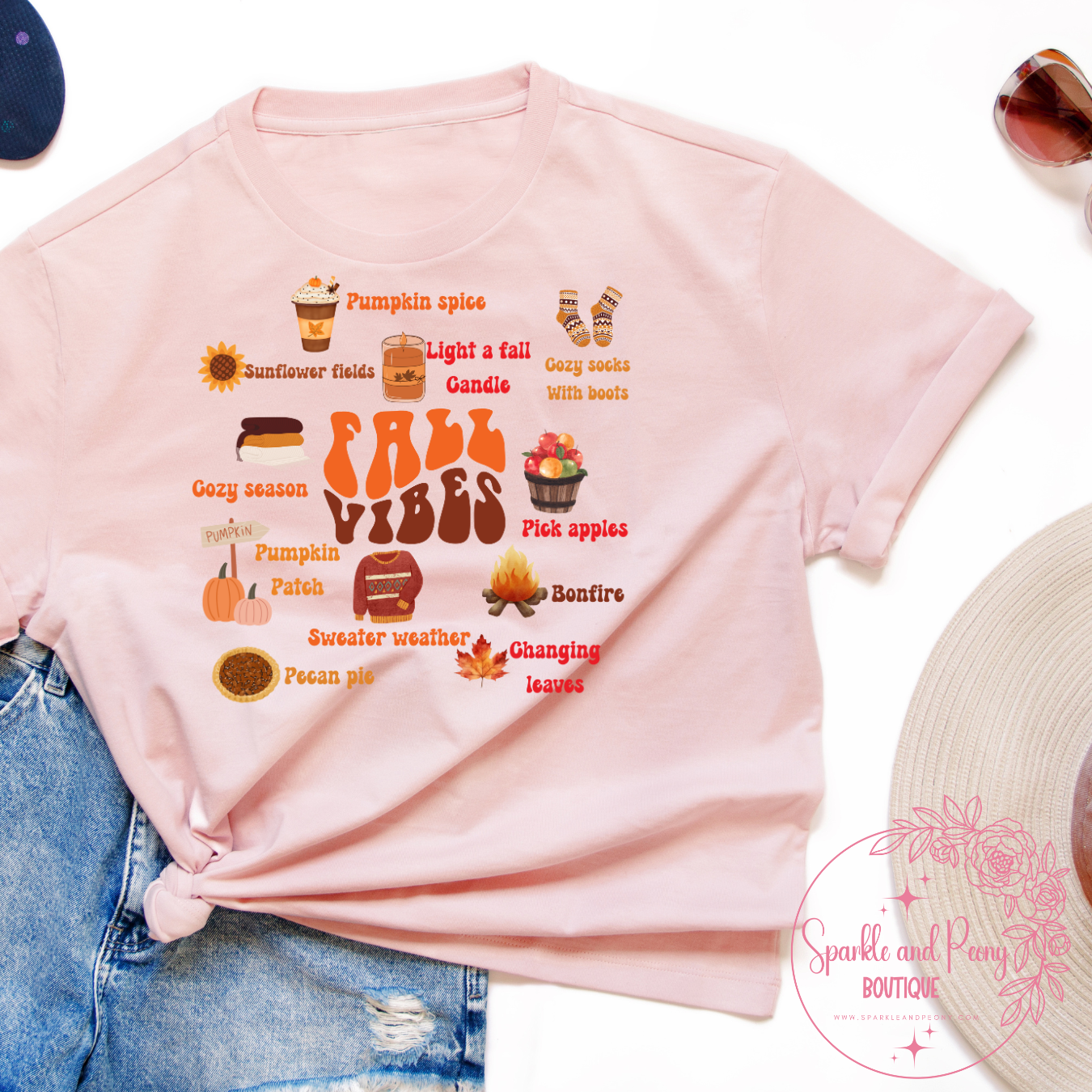Fall vibes bucket list - Graphic Tee- made to order