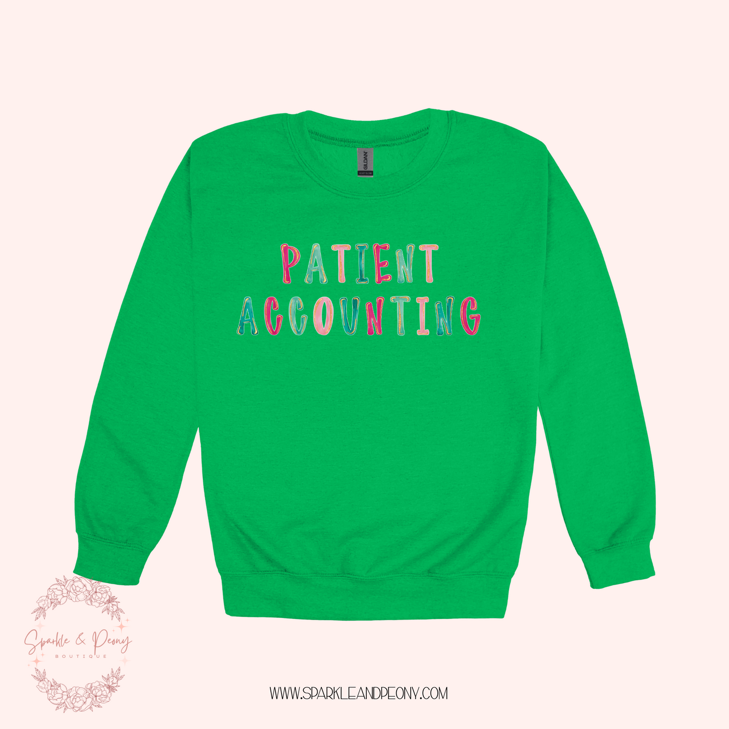 Patient Accounting crewneck- adult sizes