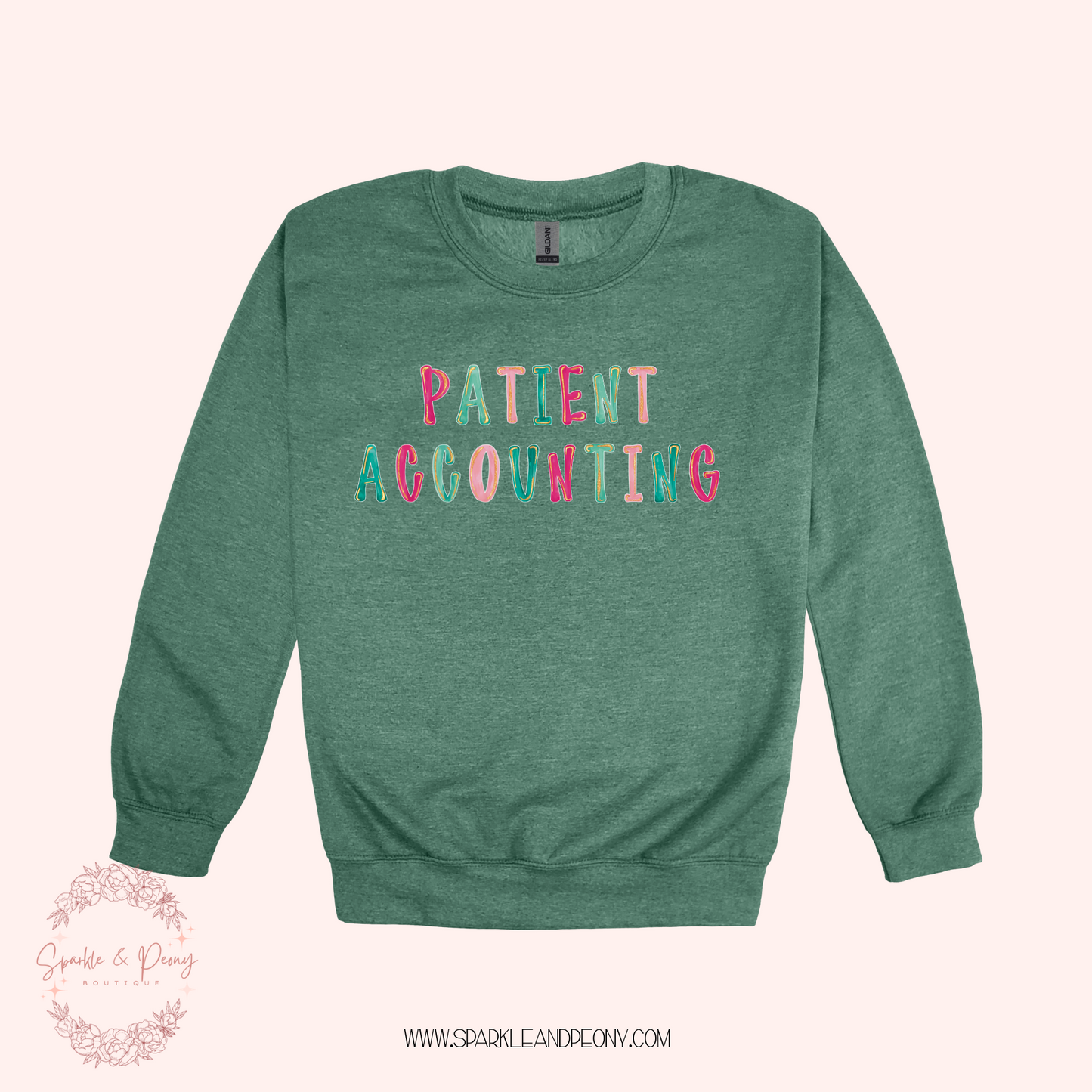 Patient Accounting crewneck- adult sizes