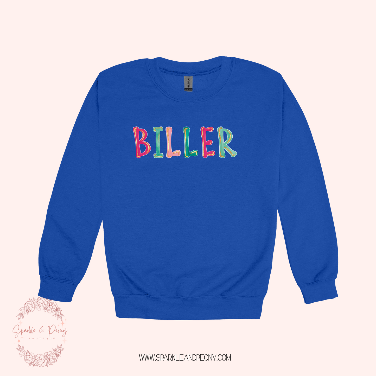 Biller graphic crewneck- adult sizes
