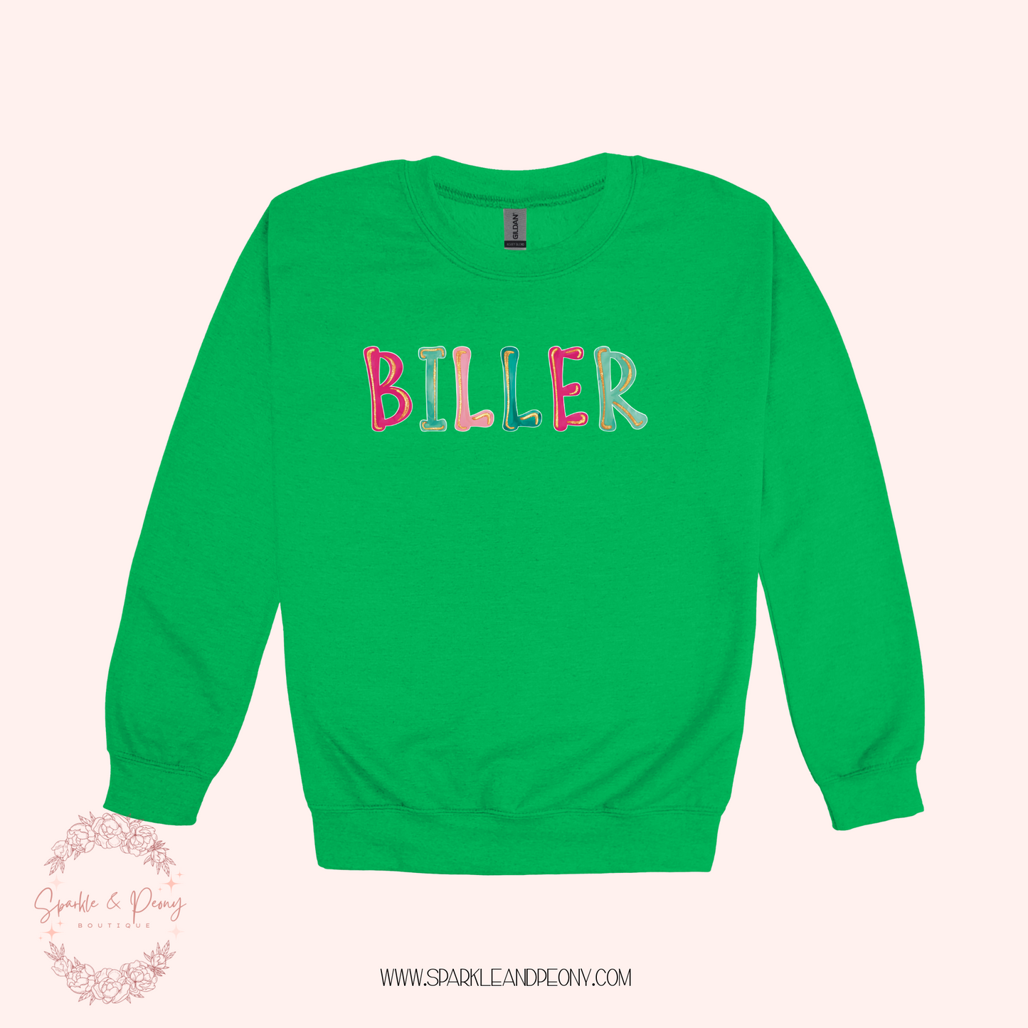Biller graphic crewneck- adult sizes