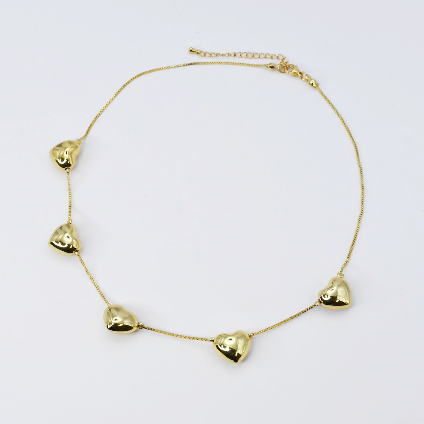 5 Hearts Necklace