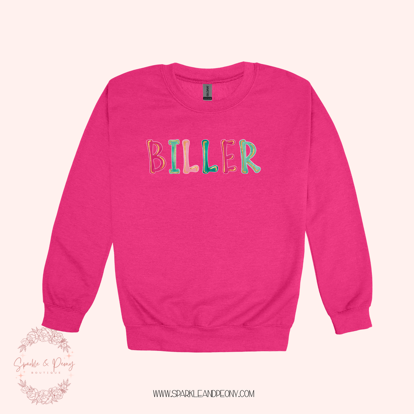 Biller graphic crewneck- adult sizes