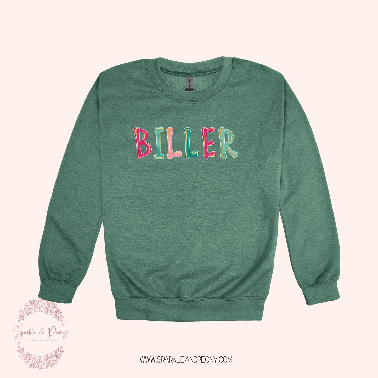Biller graphic crewneck- adult sizes