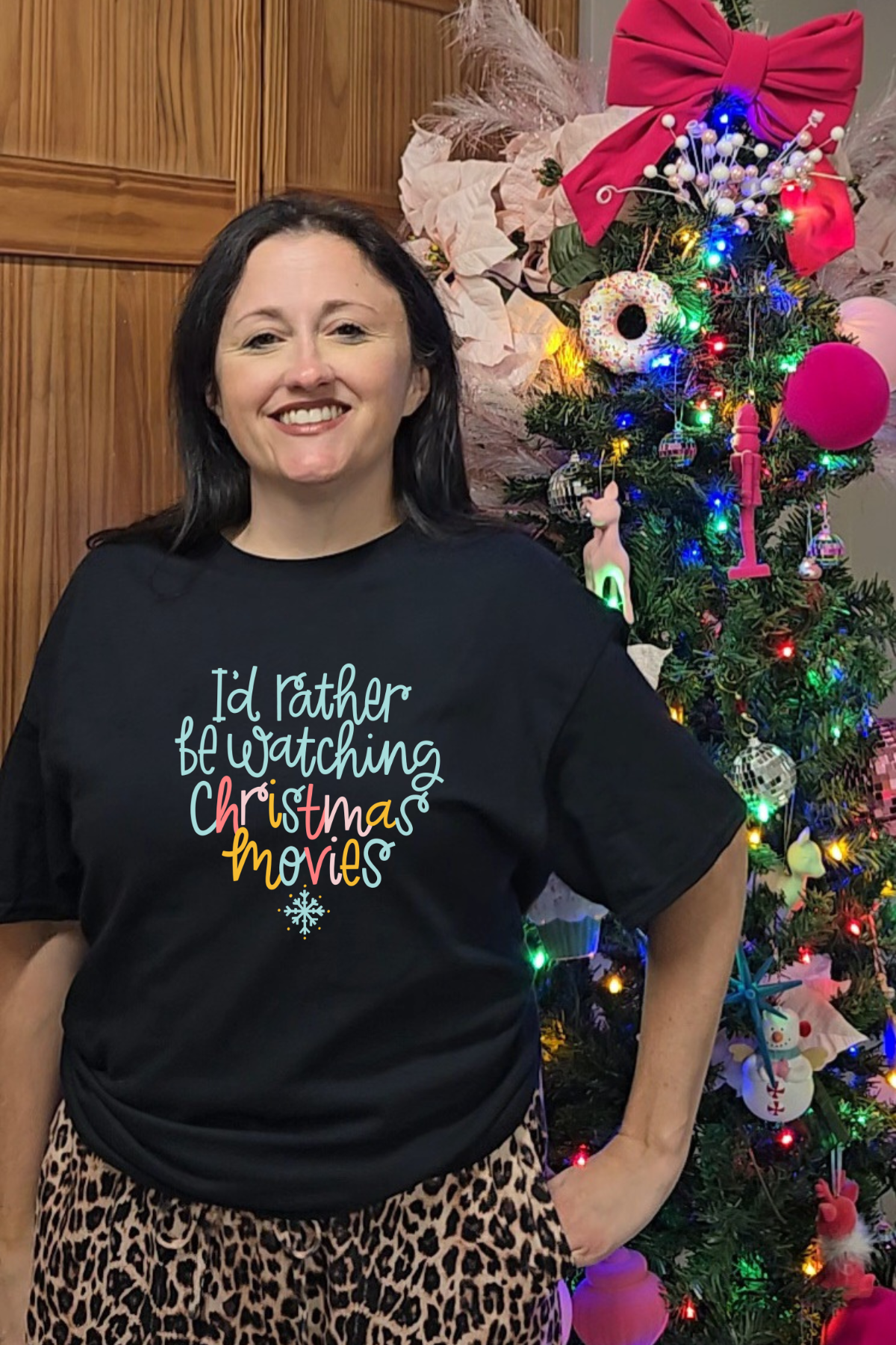 I'd rather be watching Christmas movies- Graphic tee